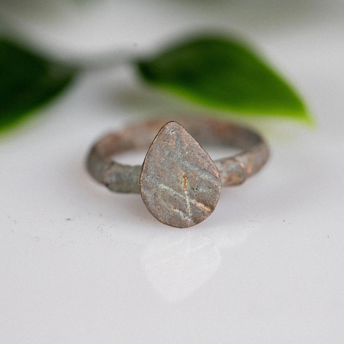 Medieval Bronze Ring 'Seraphine' (13th-17th c. CE) EU 55/US 7.25