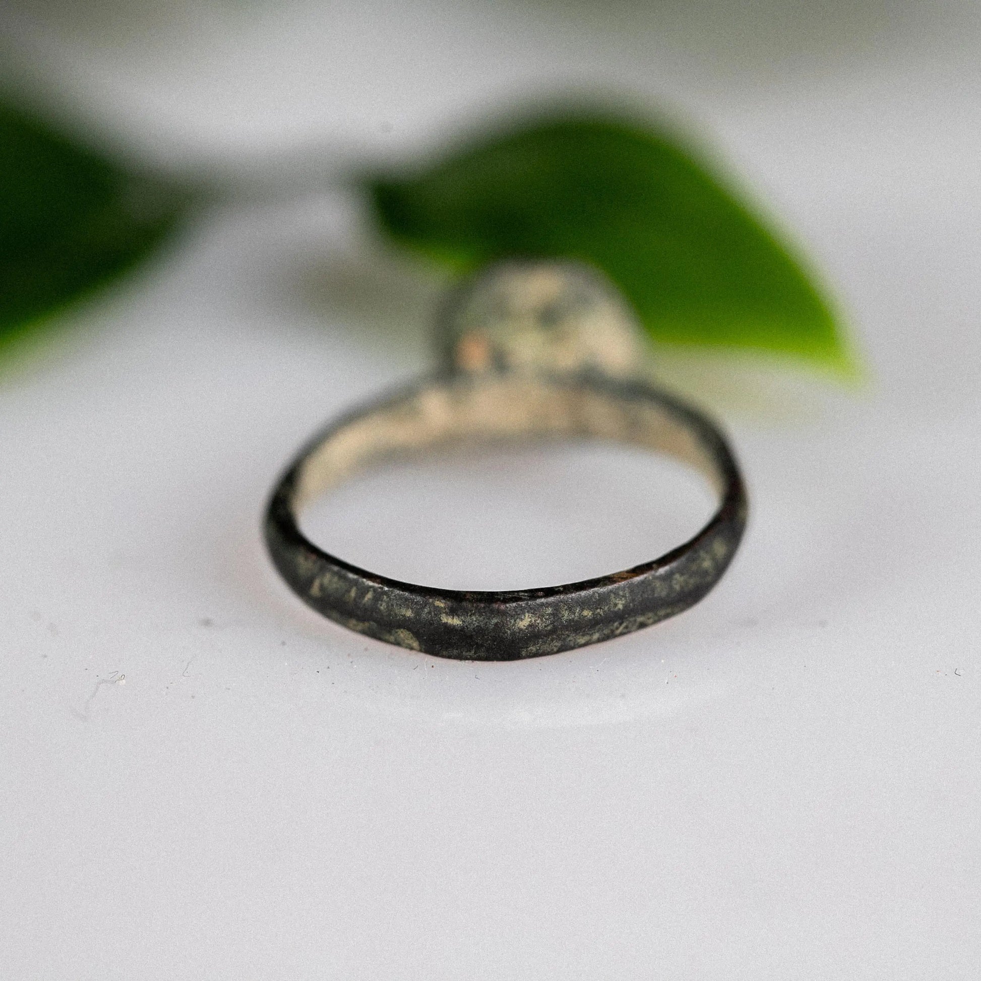 'Astralis' - Medieval Bronze Ring (10th–14th C. CE)  EU 50 / US 5.5 Aurora Antiqua