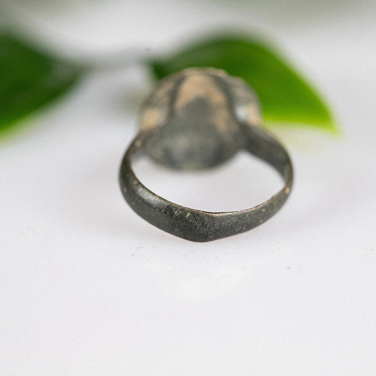 Medieval Bronze Ring 'Celoris' (12th-16th c. CE) EU 49/US 4.75