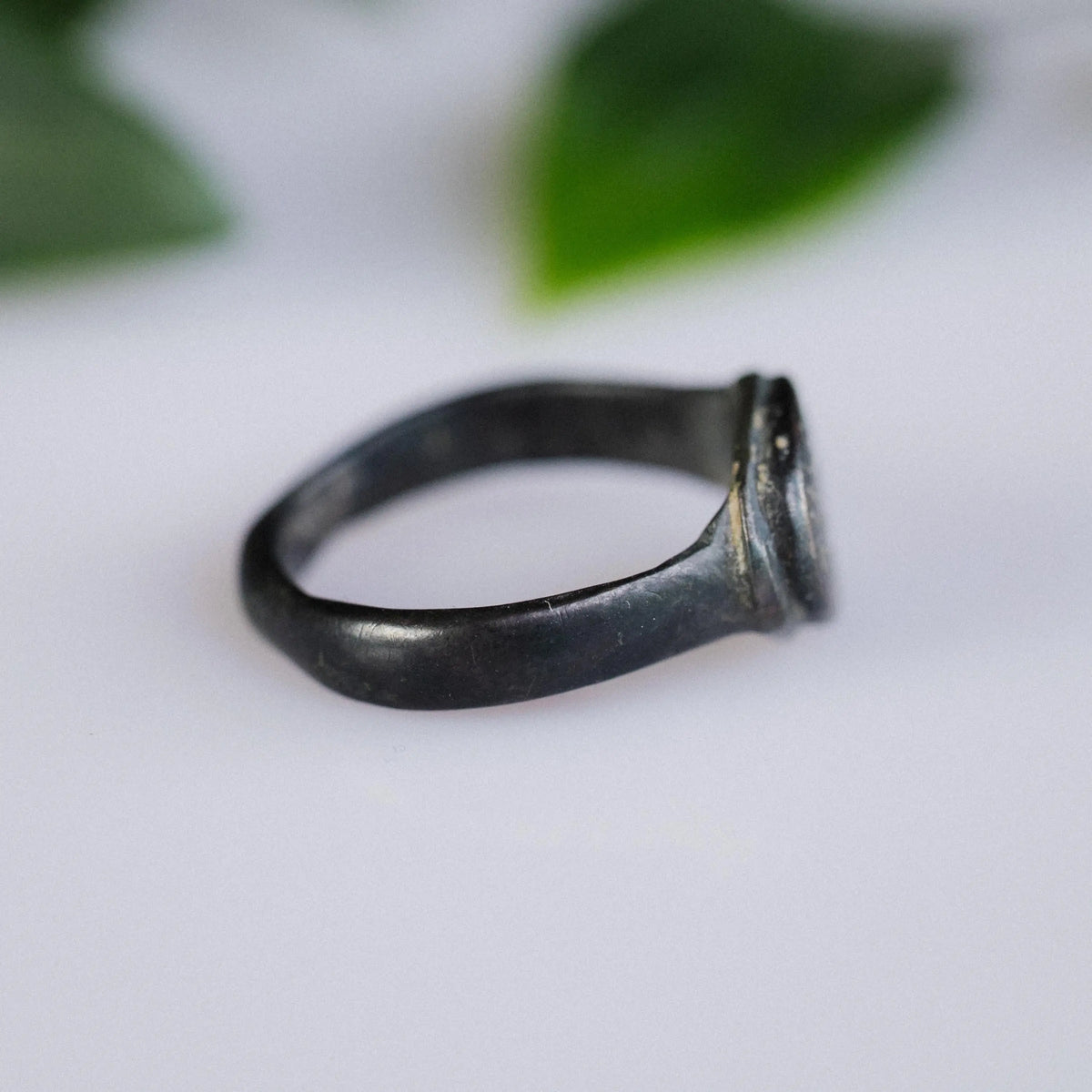 Medieval Bronze Ring 'Roderic' (12th c. CE) EU 48/US 4.25