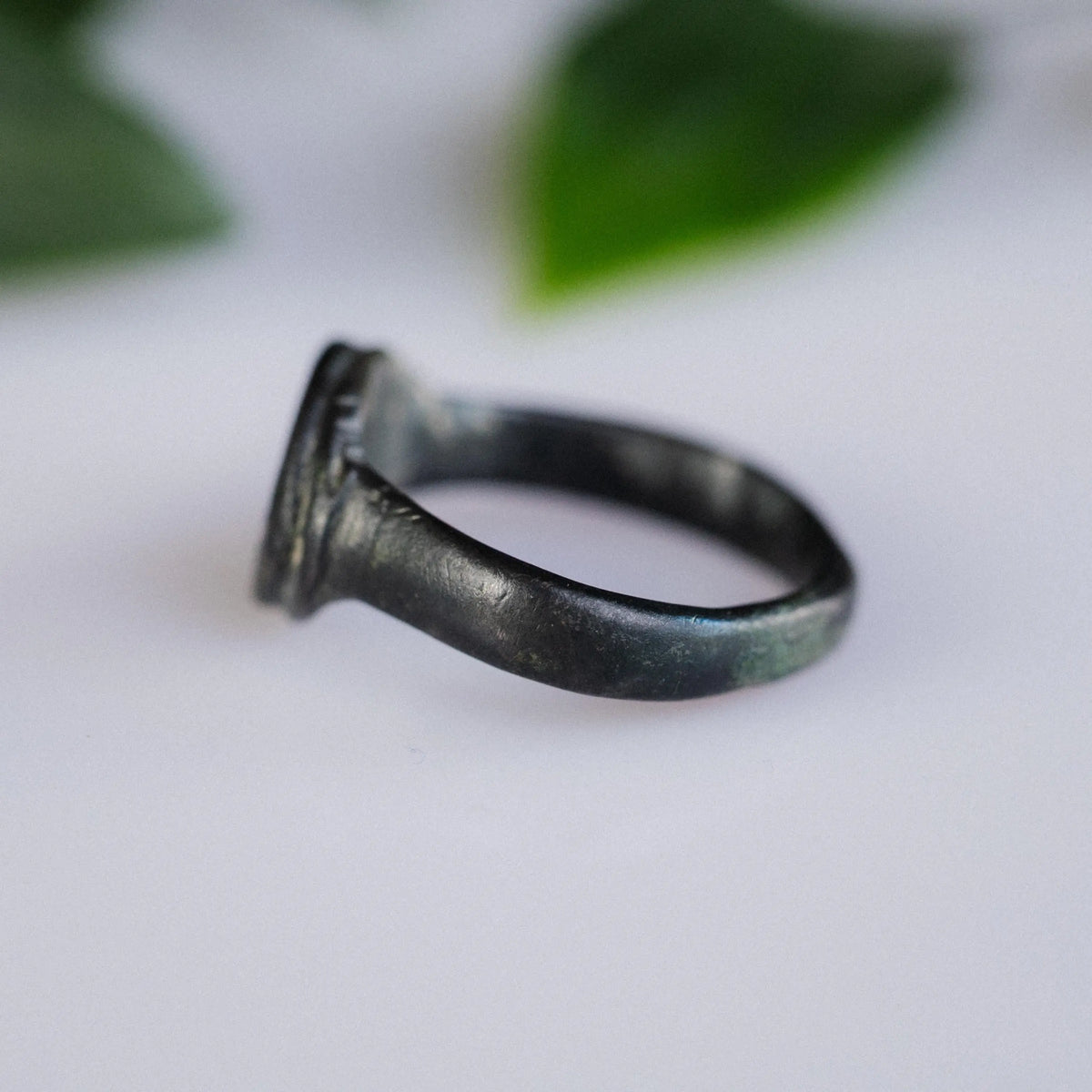 Medieval Bronze Ring 'Roderic' (12th c. CE) EU 48/US 4.25