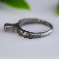 'Leontios' - Medieval Silver Ring  (12th–15th C. CE) EU 58 / US 8.5 Aurora Antiqua