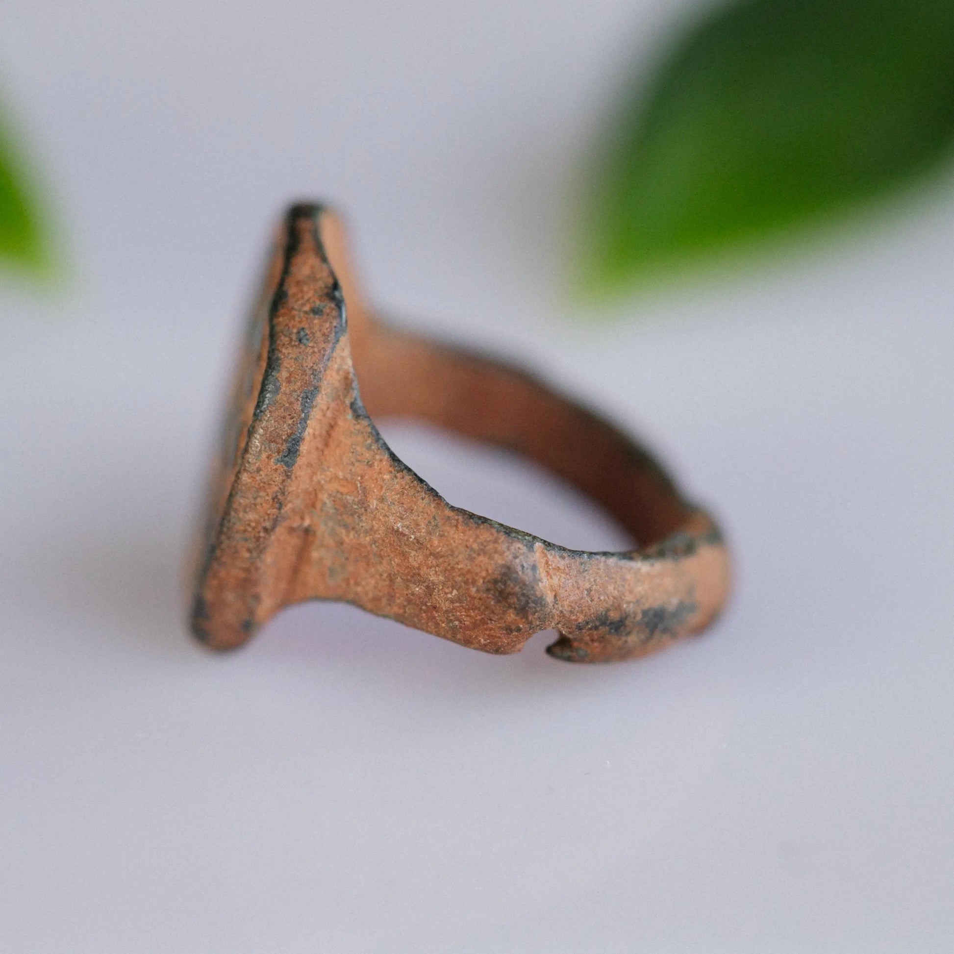 'Harun' - Islamic Bronze Signet Ring (13th–17th C. CE) EU 47 / US 4 Aurora Antiqua