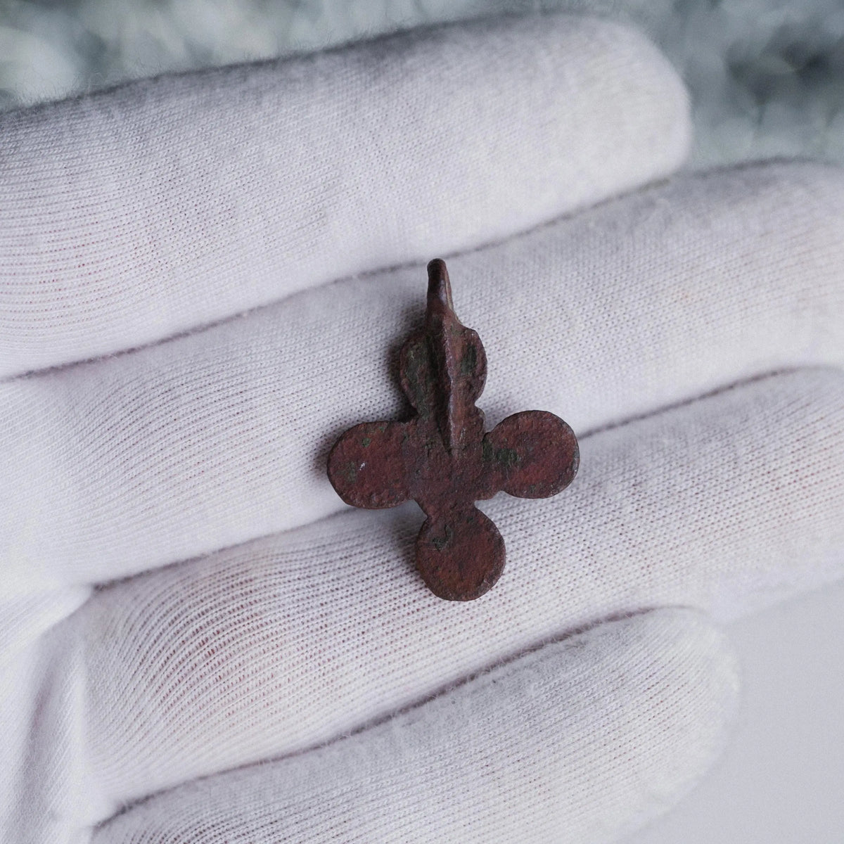 ‘Oculus’ - Medieval Bronze Cross Pendant  (11th–14th C. CE) Aurora Antiqua