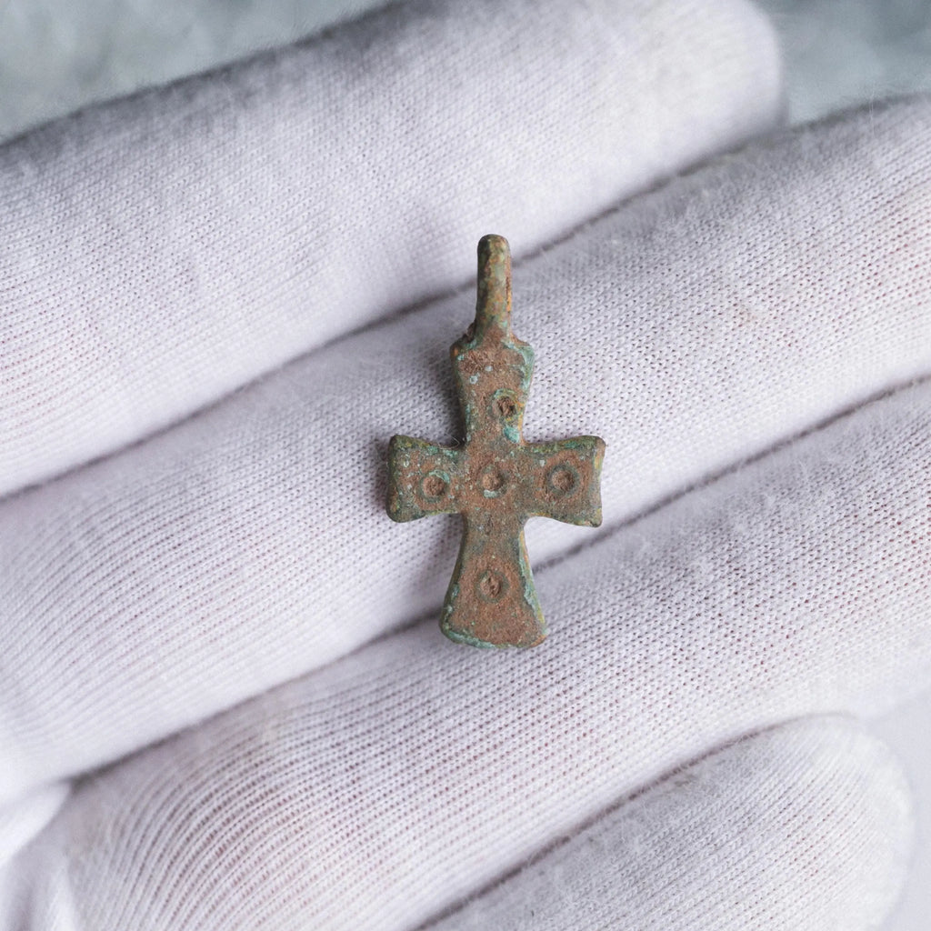 ‘Crux Quintia’ - Medieval Bronze Cross (11th–14th C. CE) Aurora Antiqua