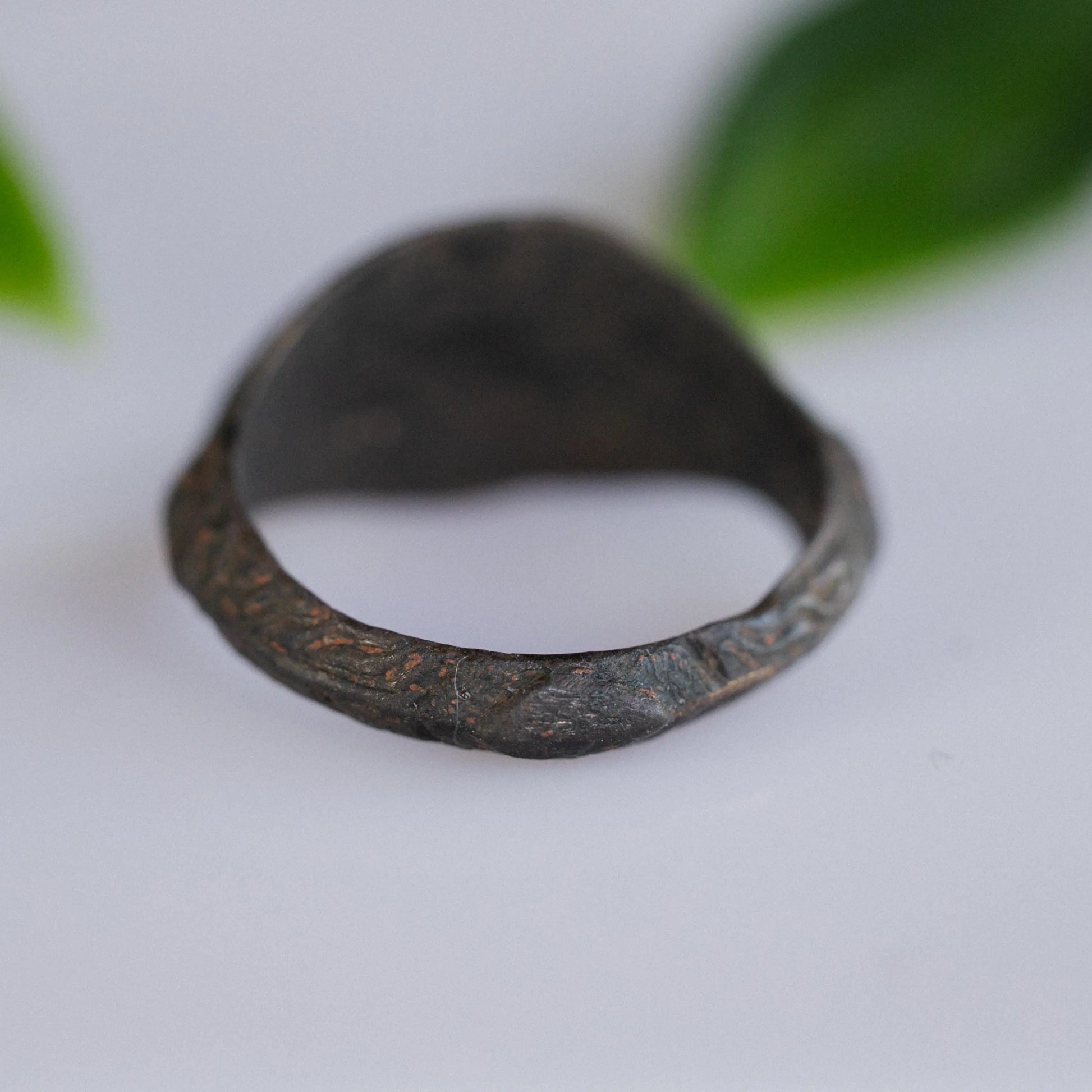 'Rashid' - Islamic Bronze Pseudo-Kufic Ring (13th–16th C. CE) EU 57 / US 8 Aurora Antiqua