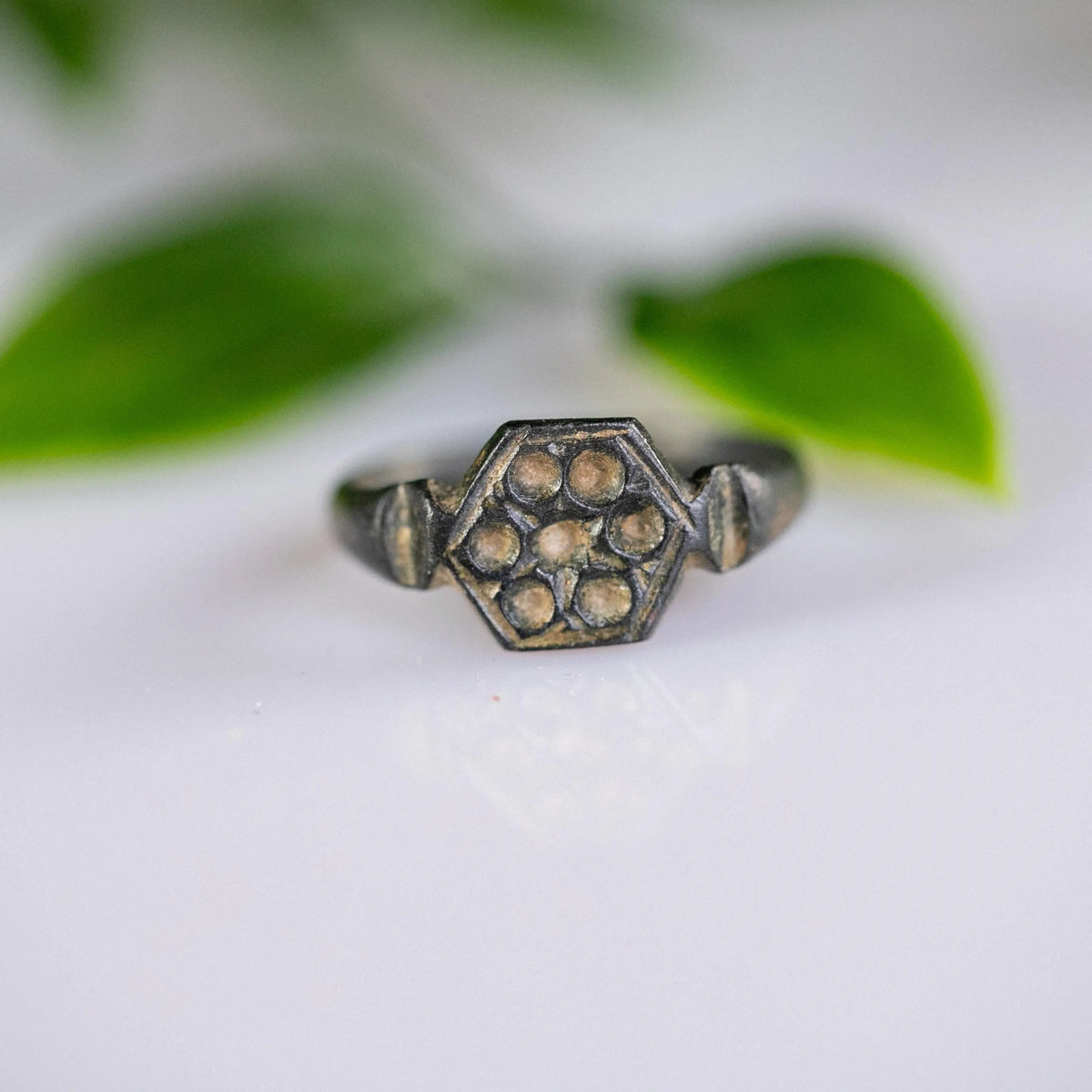 Roman Bronze Ring 'Fuscus' (3rd Century AD) EU 56/US 7.5