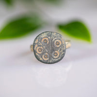 ‘Sigillo’ - Medieval Bronze Seal Ring  (12th–14th C. CE) EU 52 / US 6 Aurora Antiqua