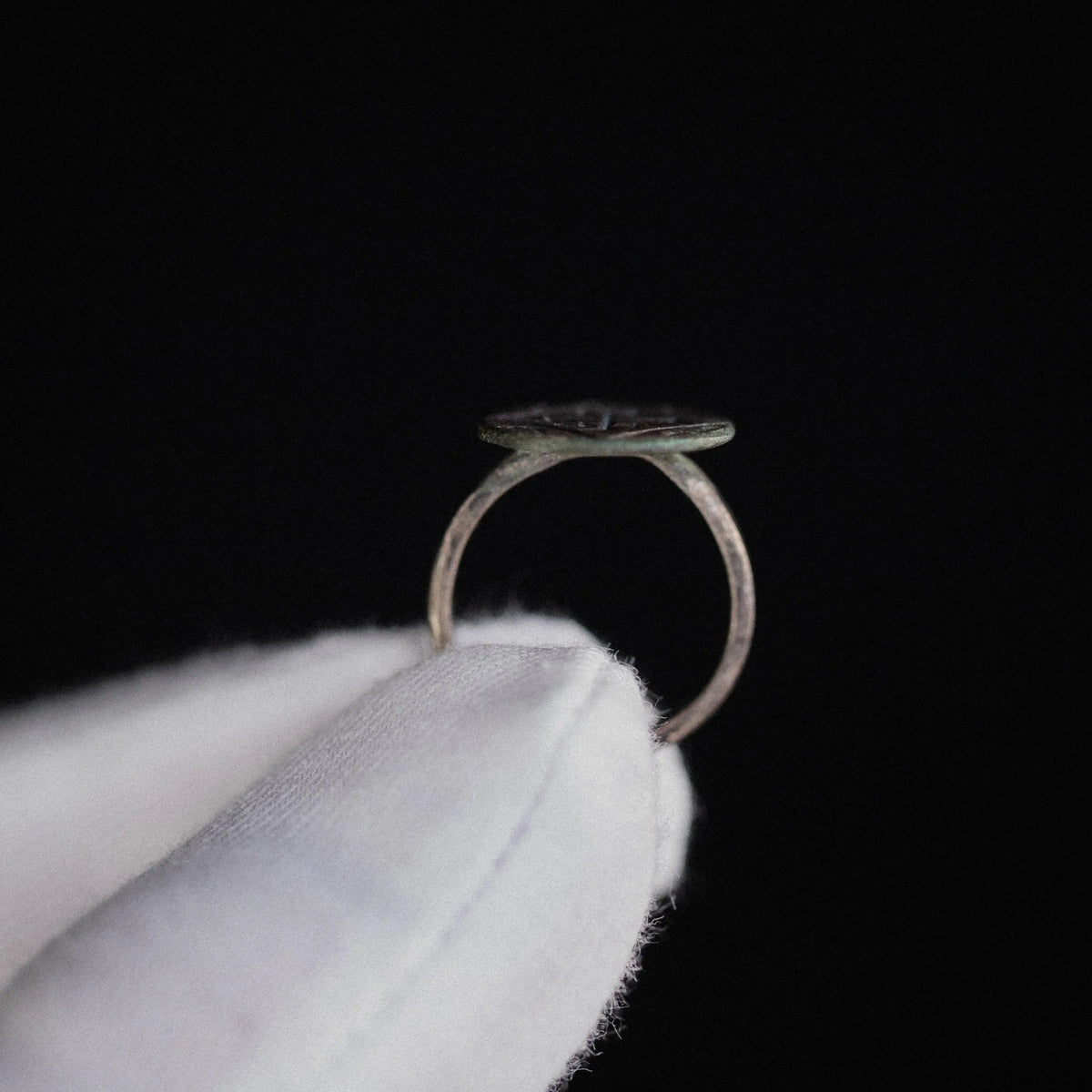 Medieval Silver Signet Ring 'Equitus' (9th-11th c. CE) EU 48/US 4.5