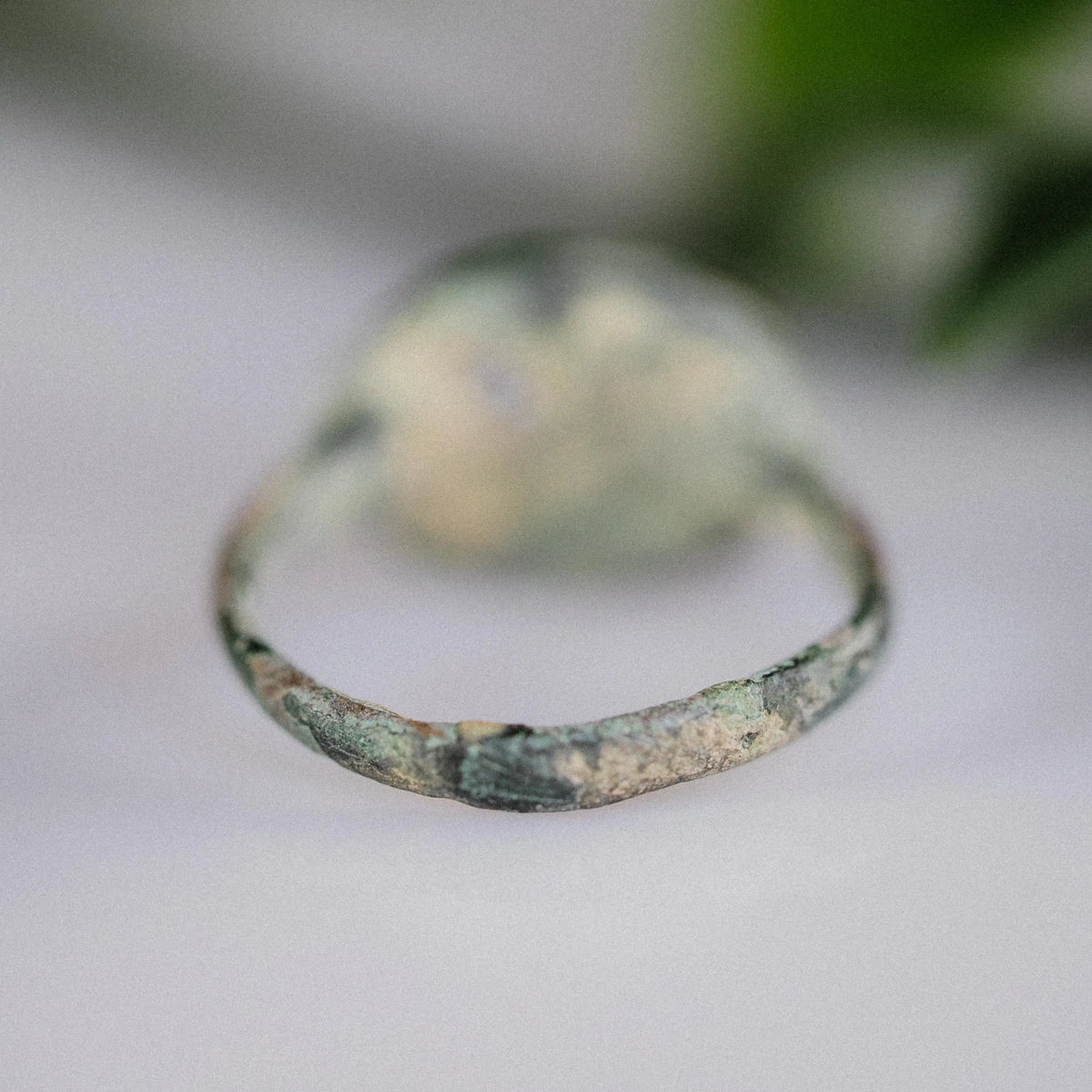 Medieval Bronze Ring 'Vernax' (9th-12th c. CE) EU 49/US 5