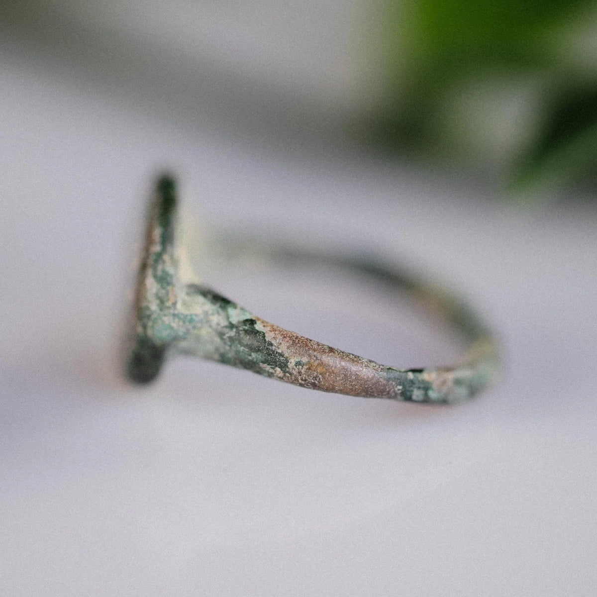 Medieval Bronze Ring 'Vernax' (9th-12th c. CE) EU 49/US 5