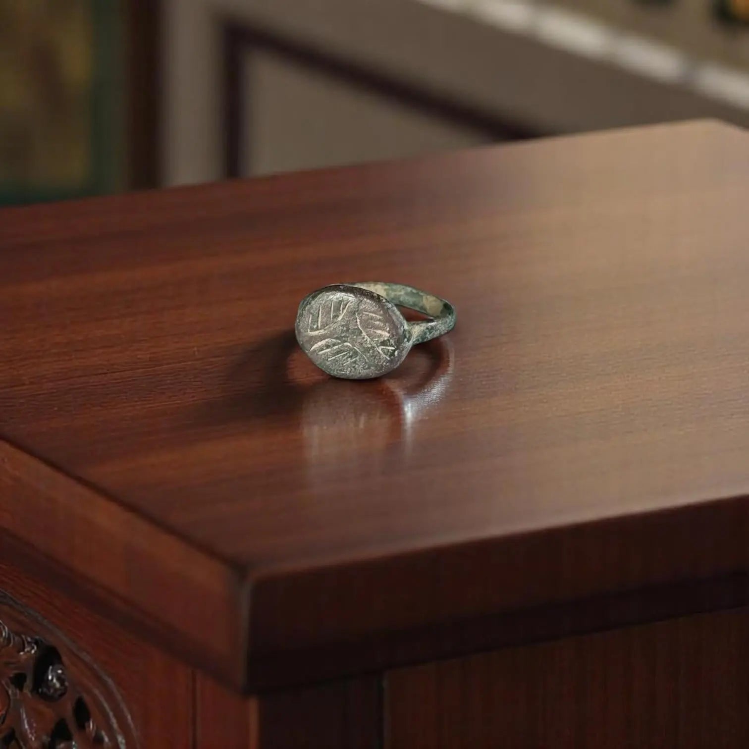 'Vernax' - Medieval Bronze Ring (9th–12th C. CE) EU 49 / US 5 Aurora Antiqua