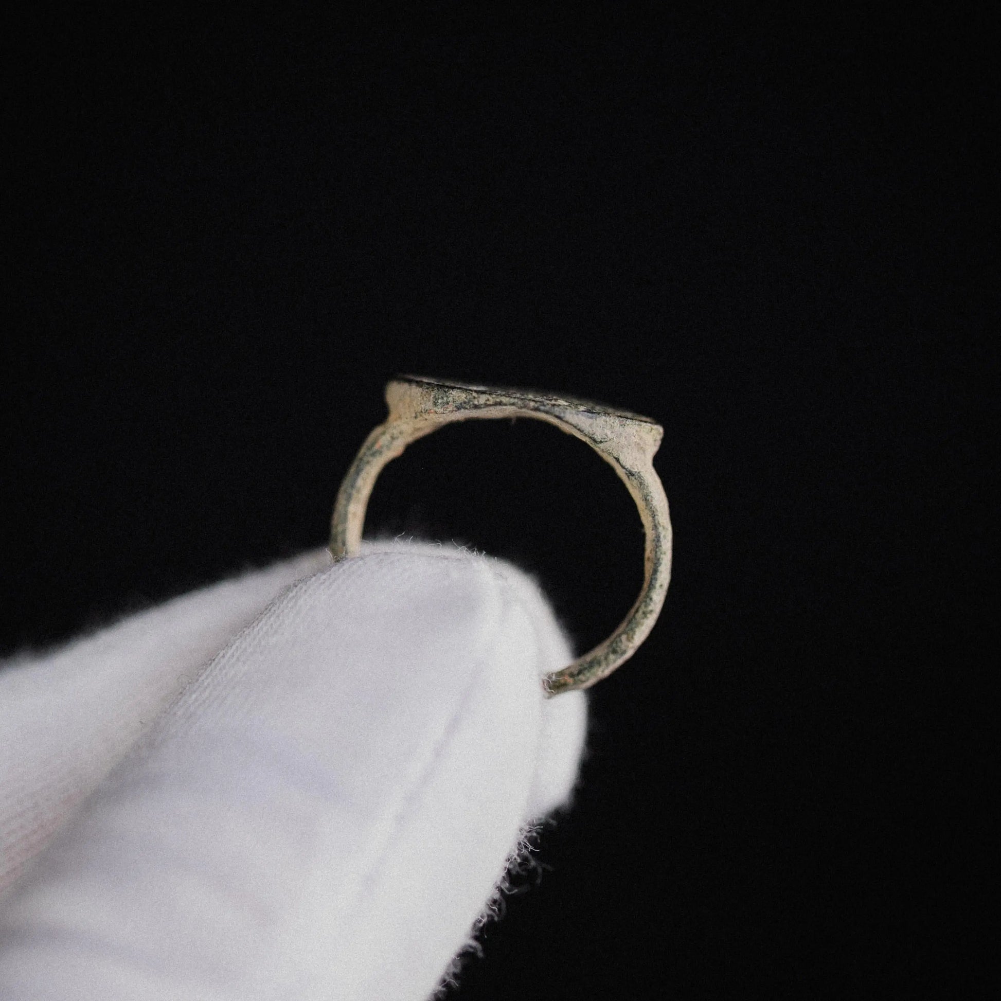 ‘Oval of Benoit’ - Medieval Bronze Ring  (12th–15th C. CE) EU 54 / US 7 Aurora Antiqua