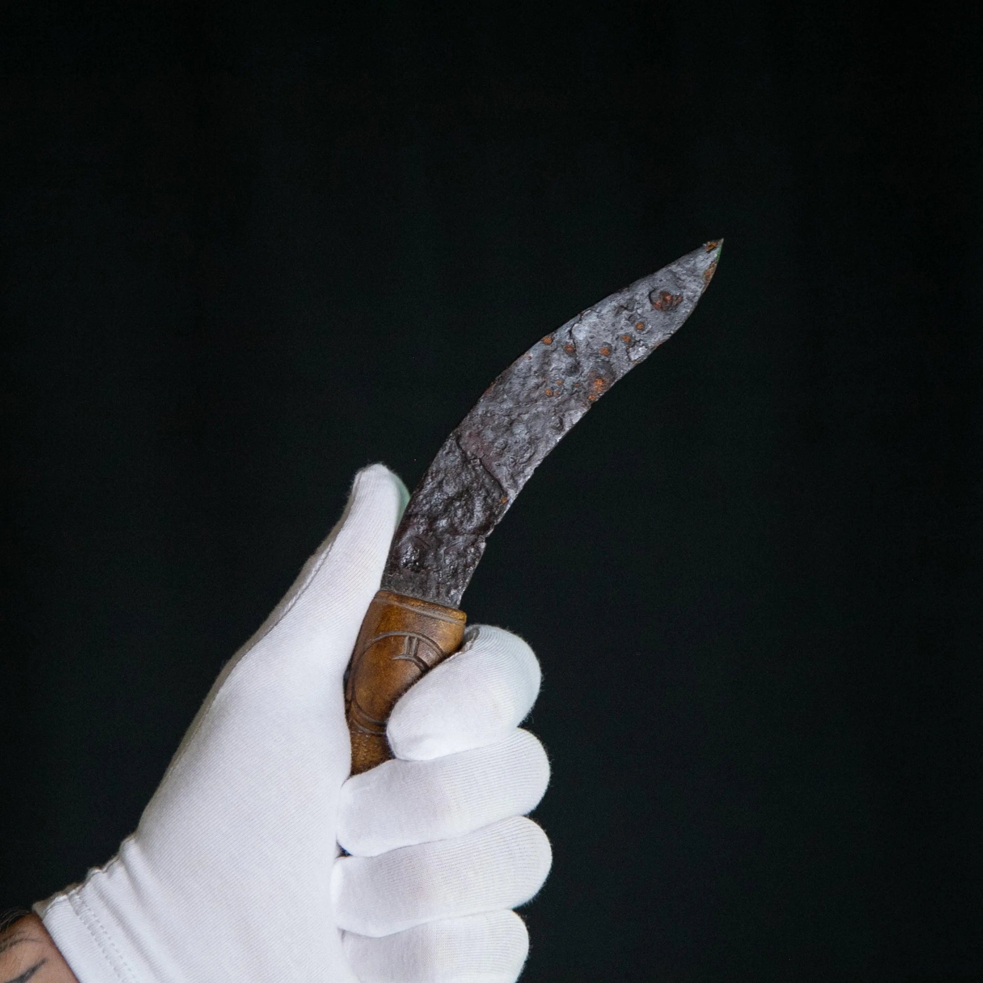 'Gunnar' Viking Iron Knife with Replica Raven-Head Bone Handle (9th–10th C. CE) Aurora Antiqua