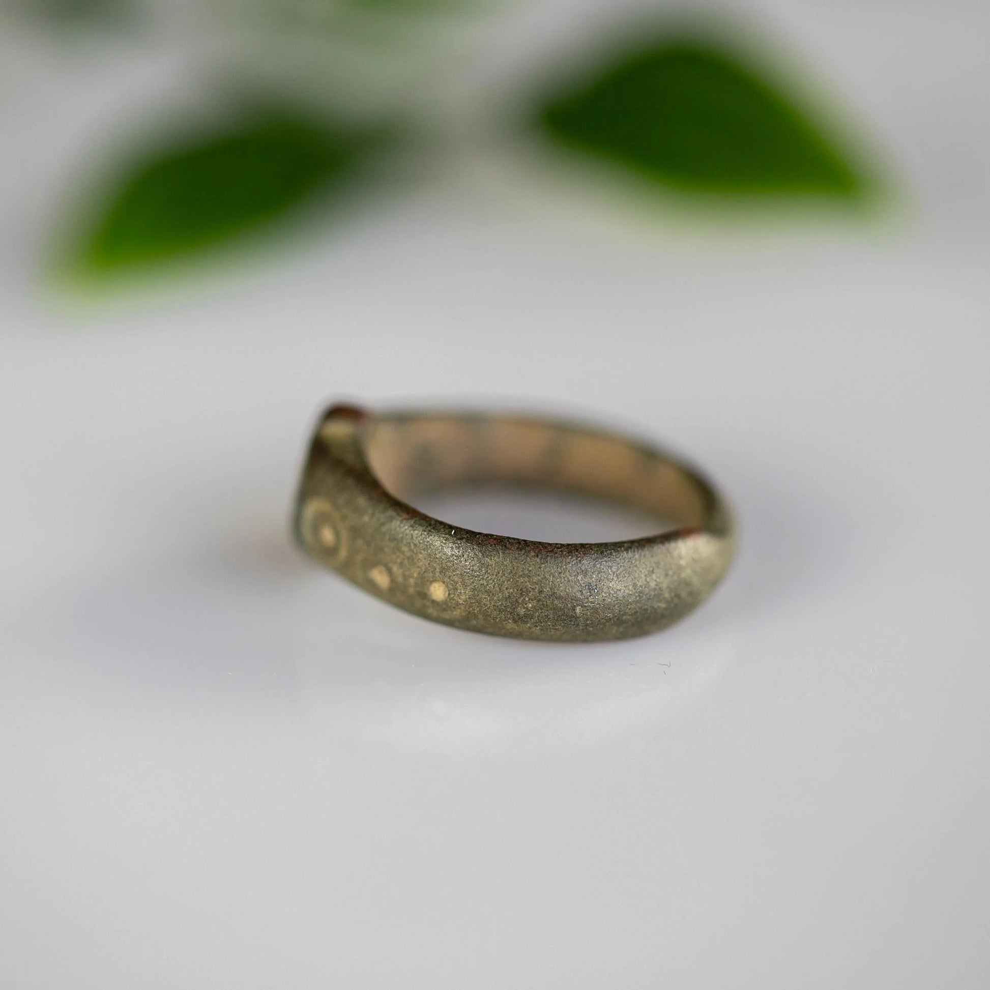 'Constantinus' - Medieval Bronze Ring (12th–14th C. CE)  EU 57 / US 8 Aurora Antiqua