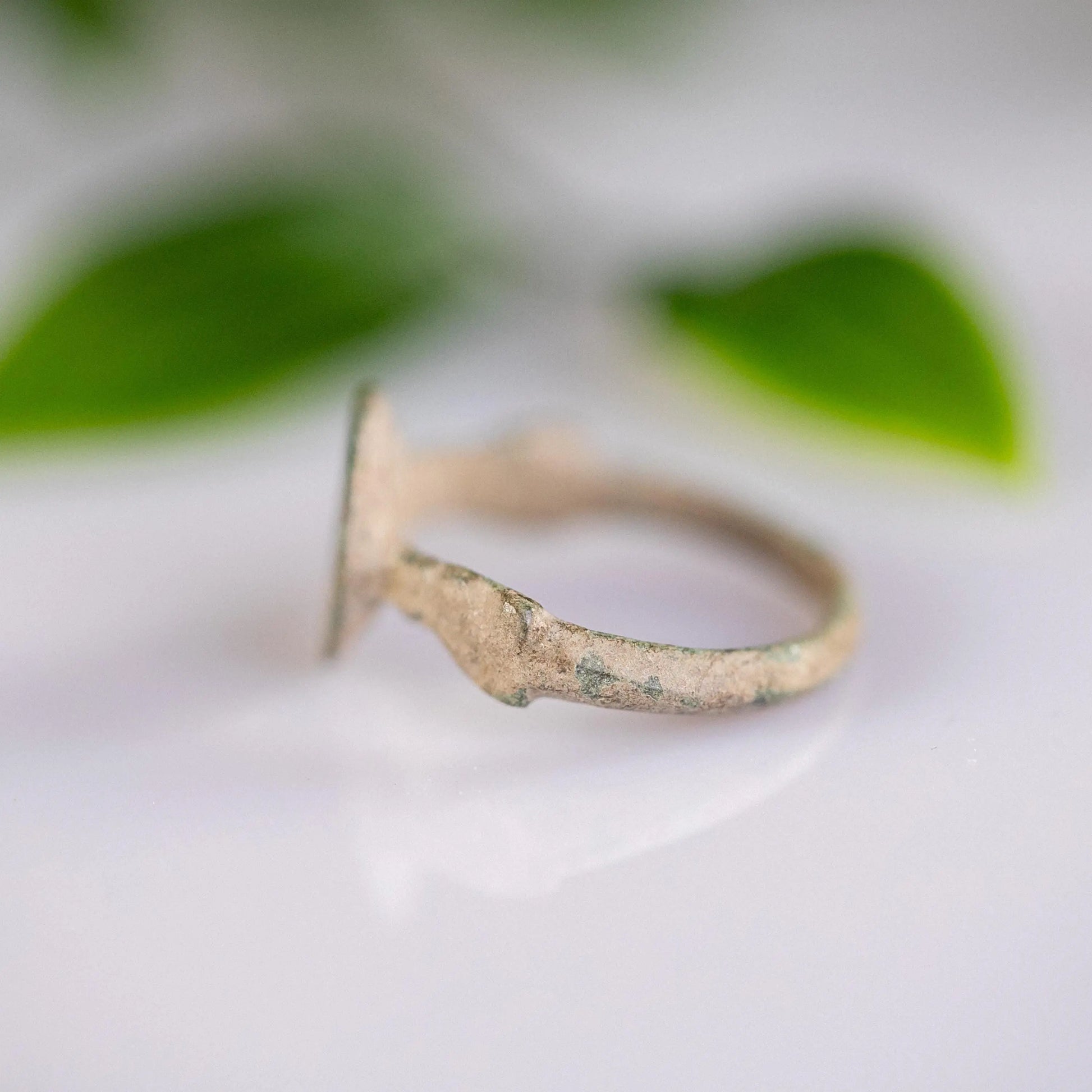 ‘Lucius’ - Ancient Roman Bronze Seal Ring (1st–4th C. CE) EU 55 / US 7.5 Aurora Antiqua