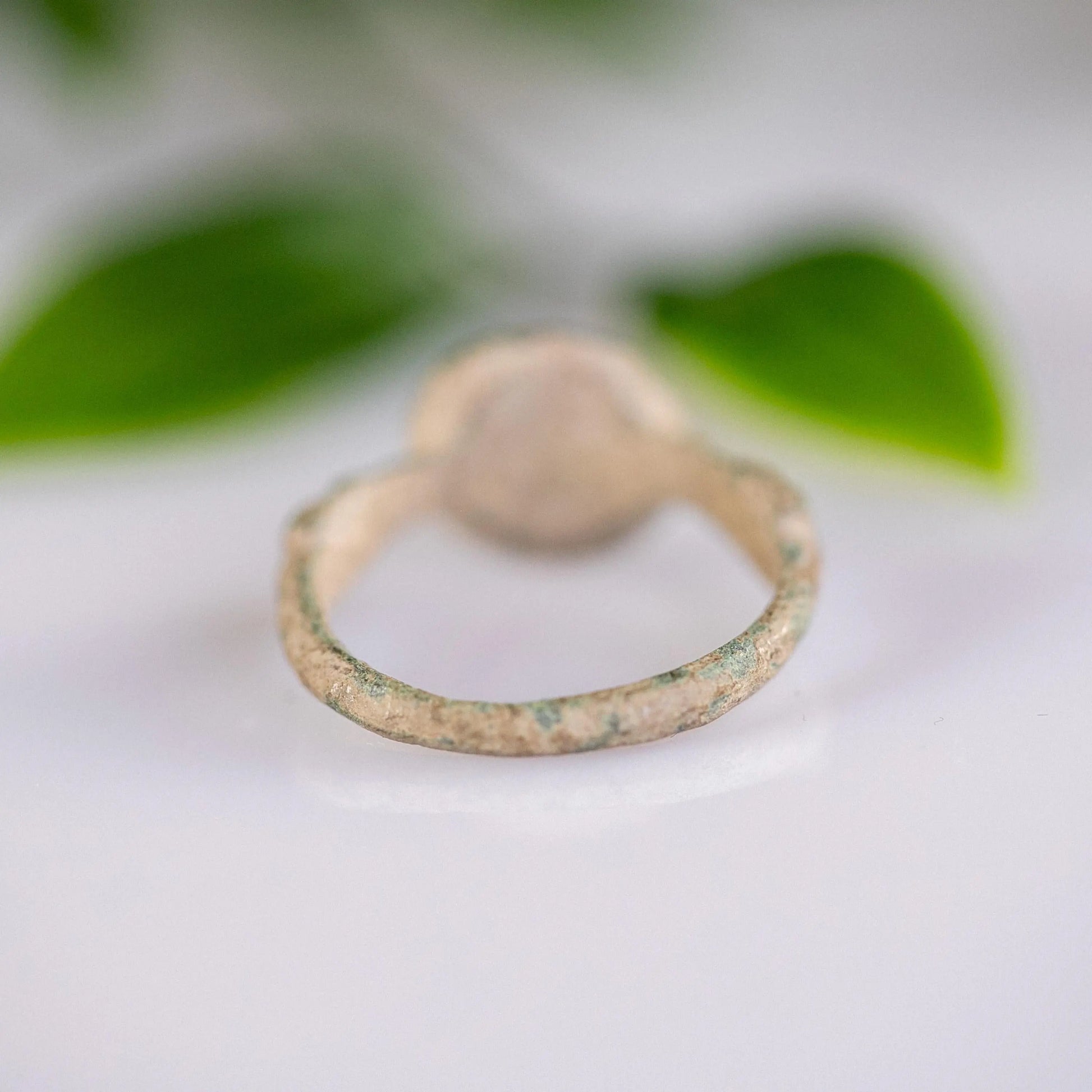 ‘Lucius’ - Ancient Roman Bronze Seal Ring (1st–4th C. CE) EU 55 / US 7.5 Aurora Antiqua