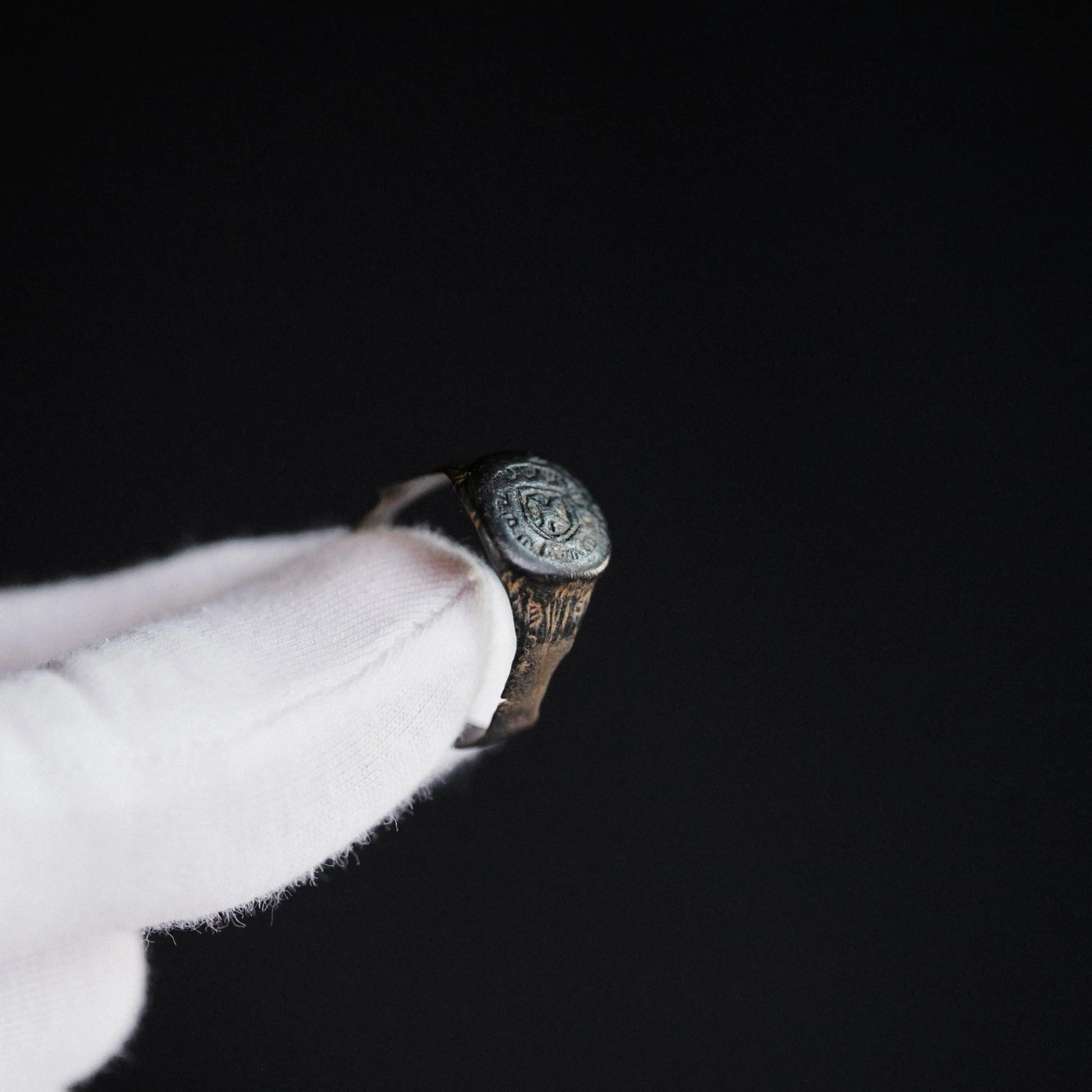 ‘Henricus’ - Medieval to Early Modern Bronze Signet Ring (14th–17th C. CE) EU 61 / US 9.5 Aurora Antiqua