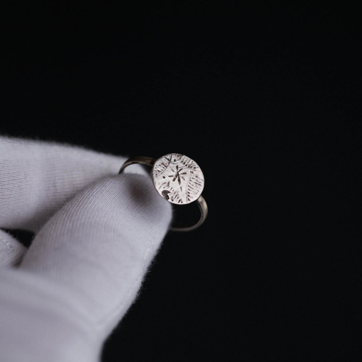 Crusader Silver Ring 'Bethlehem' (12th-13th c. CE) EU 62.5/US 10