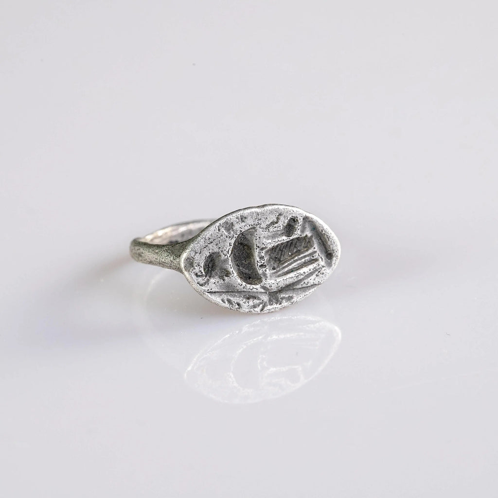 'Diana' - Roman Silver Ring (1st-3rd BCE/CE) EU 54 / US 7 Aurora Antiqua