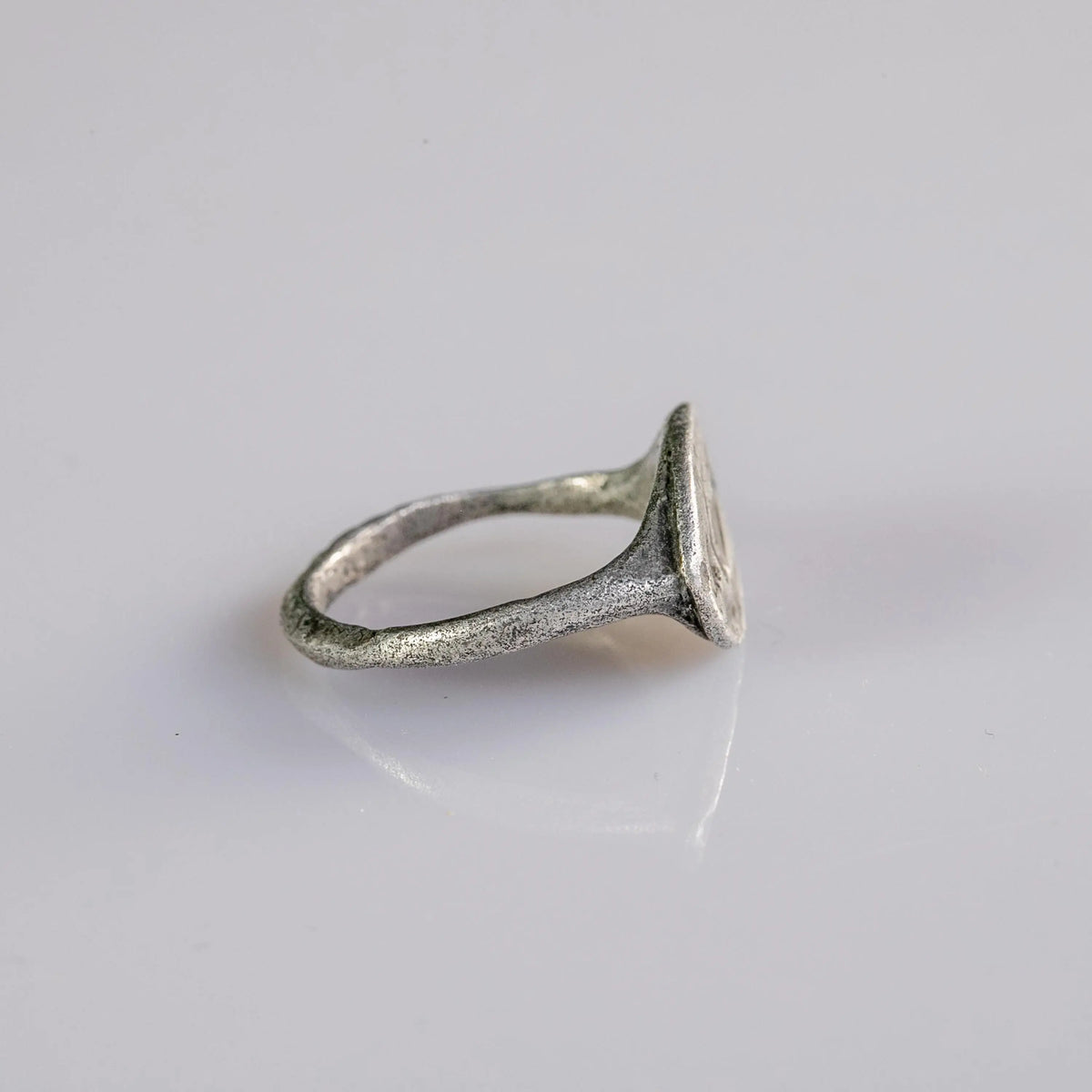 Roman Silver Intaglio Ring 'Diana' (1st-3rd BCE/CE) EU 54/US 7