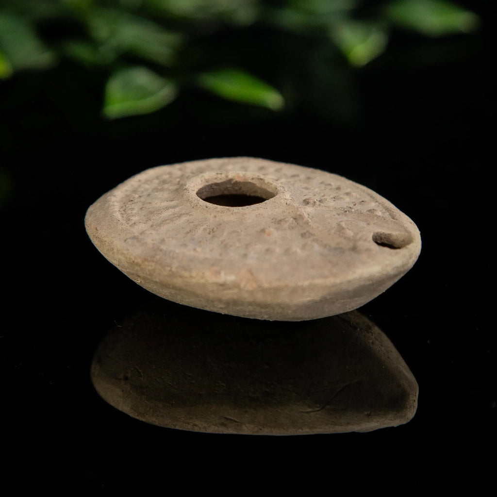 'Ioannes' - Byzantine Terracotta Oil Lamp (6th C. CE) Aurora Antiqua