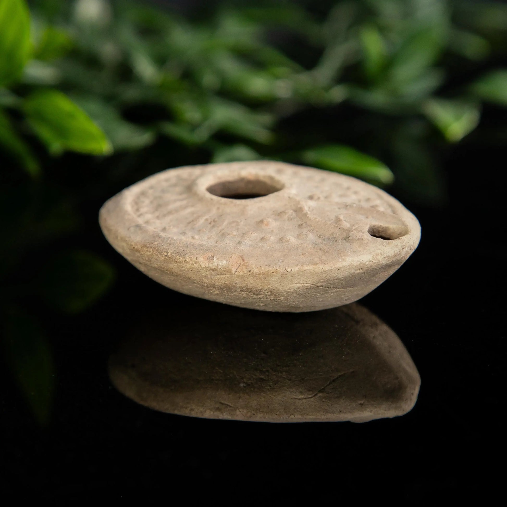 'Ioannes' - Byzantine Terracotta Oil Lamp (6th C. CE) Aurora Antiqua