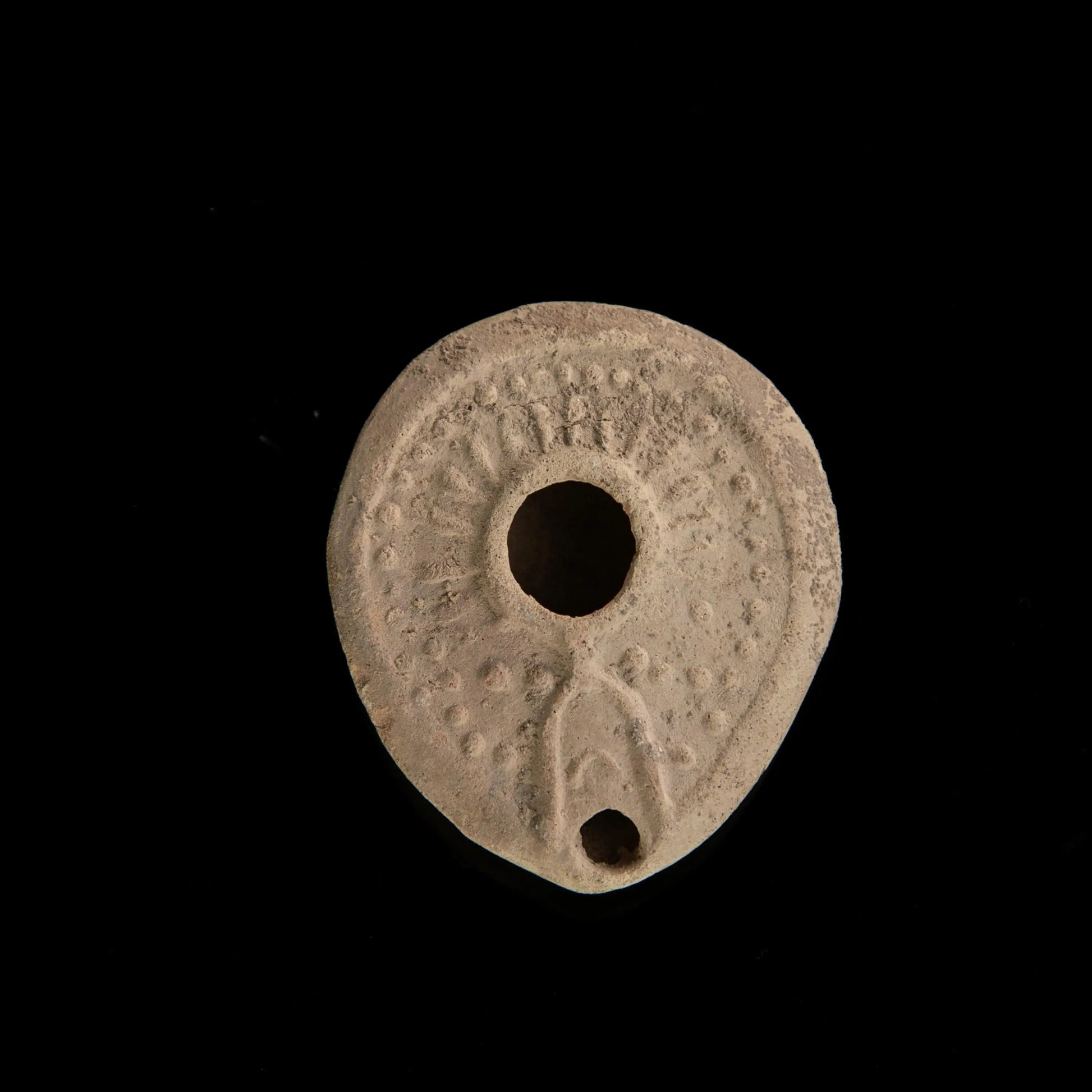 'Ioannes' - Byzantine Terracotta Oil Lamp (6th C. CE) Aurora Antiqua