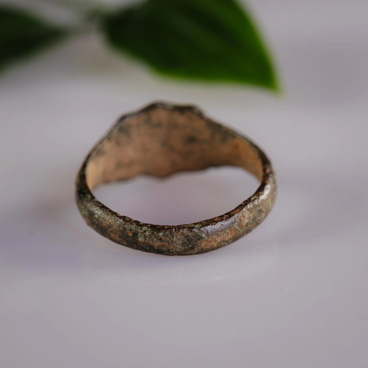 Post-Medieval Bronze Ring 'Albertus' (19th c. CE) EU 57/US 8