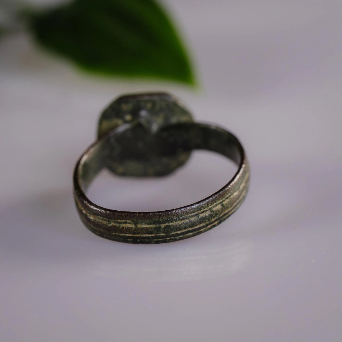 Post-Medieval Bronze Ring 'Victoria' (19th c. CE) EU 54/US 7