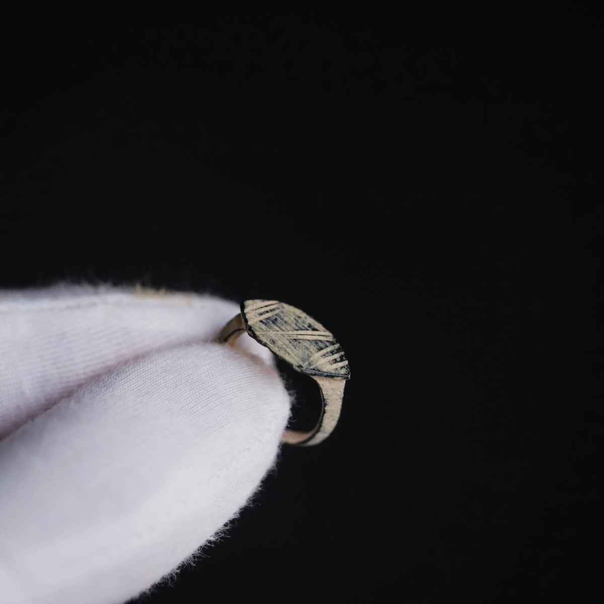 Roman Bronze Ring 'Transitus' (2nd-7th CE) EU 46/US 4