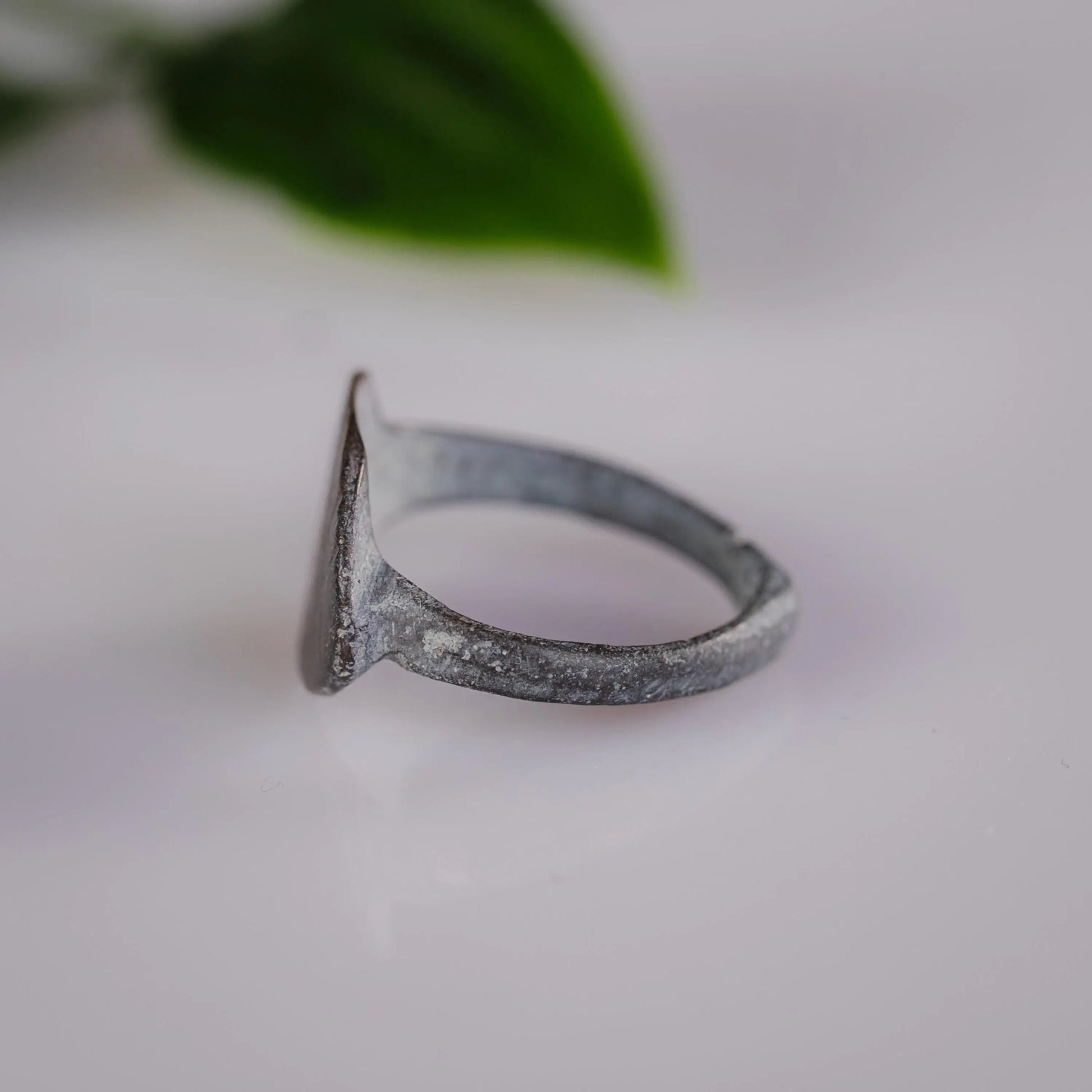 'Rhombus' - Late Roman Bronze Ring (3rd–5th C. CE) EU 47 / US 4 Aurora Antiqua