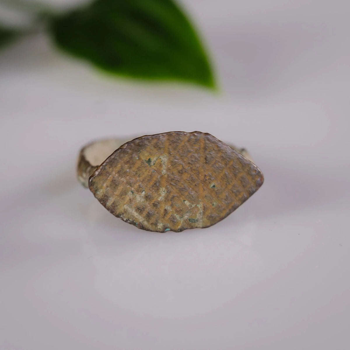 Late Roman Bronze Ring 'Ferreus' (3rd-9th c. CE) EU 53/US 6.5
