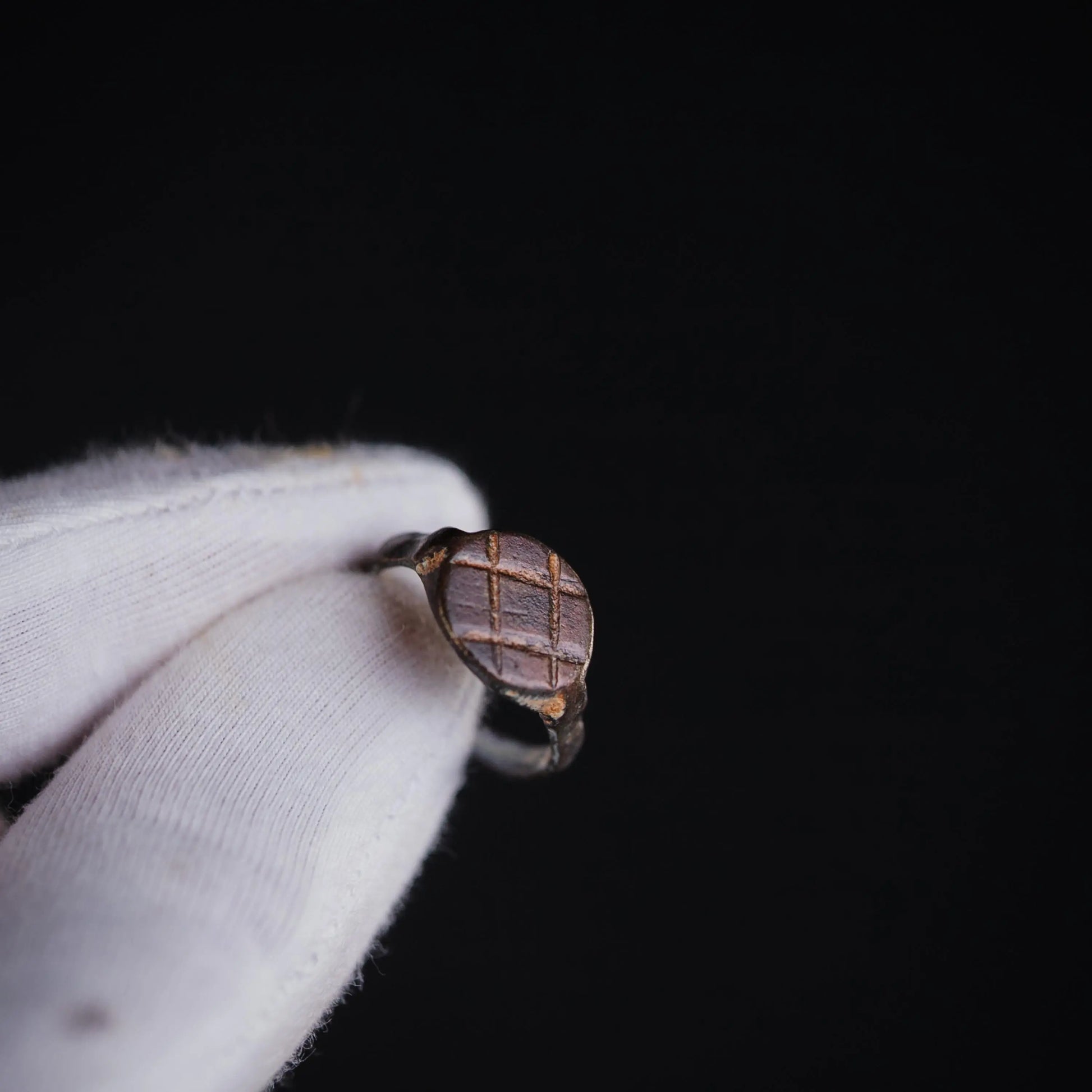'Rhomboides' - Late Roman to Early Medieval Bronze Ring (3rd–9th C. CE) EU 55 / US 7.5 Aurora Antiqua