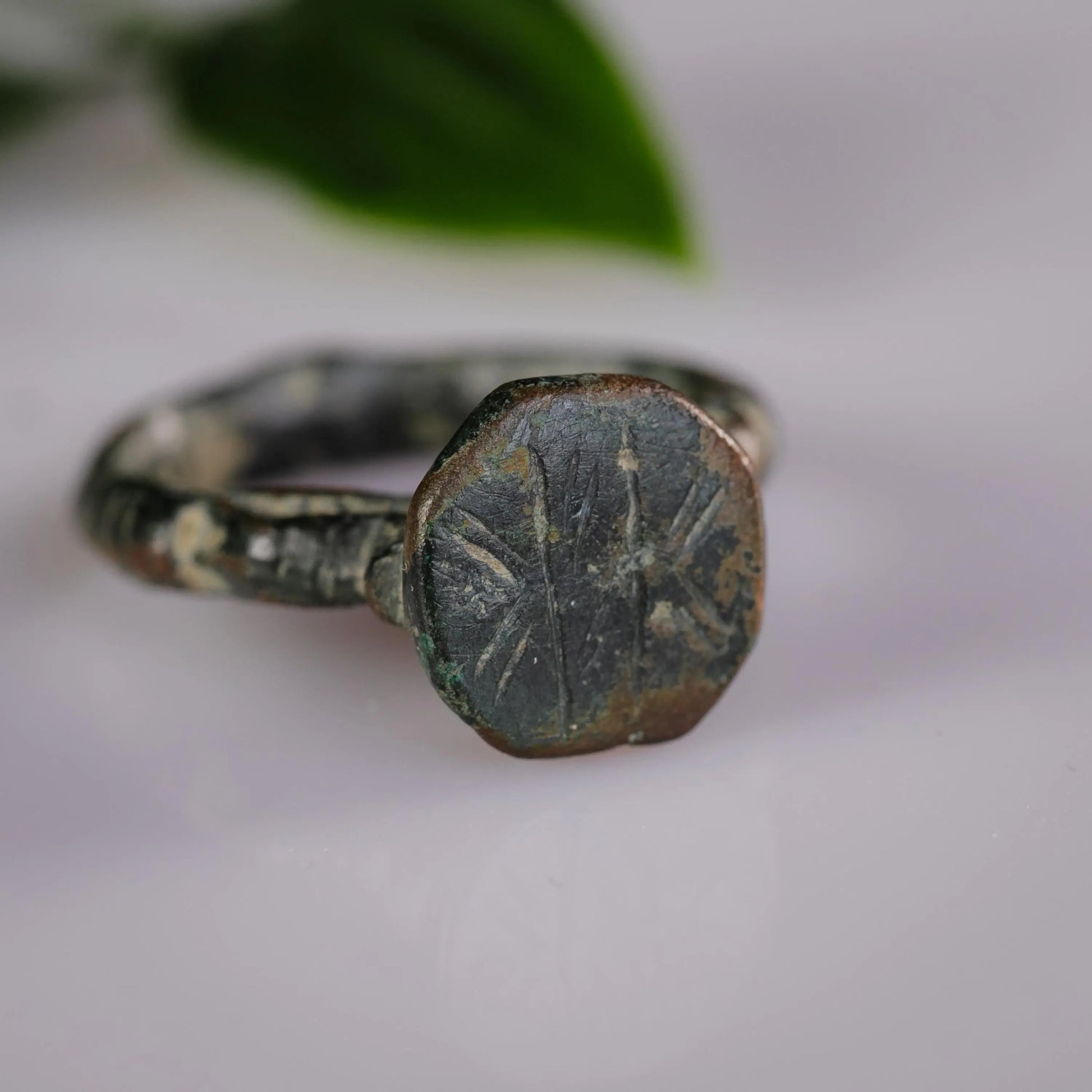 'Transitus' - Late Roman to Early Medieval Bronze Ring (4th–8th C. CE)  EU 59 / US 8.5 Aurora Antiqua