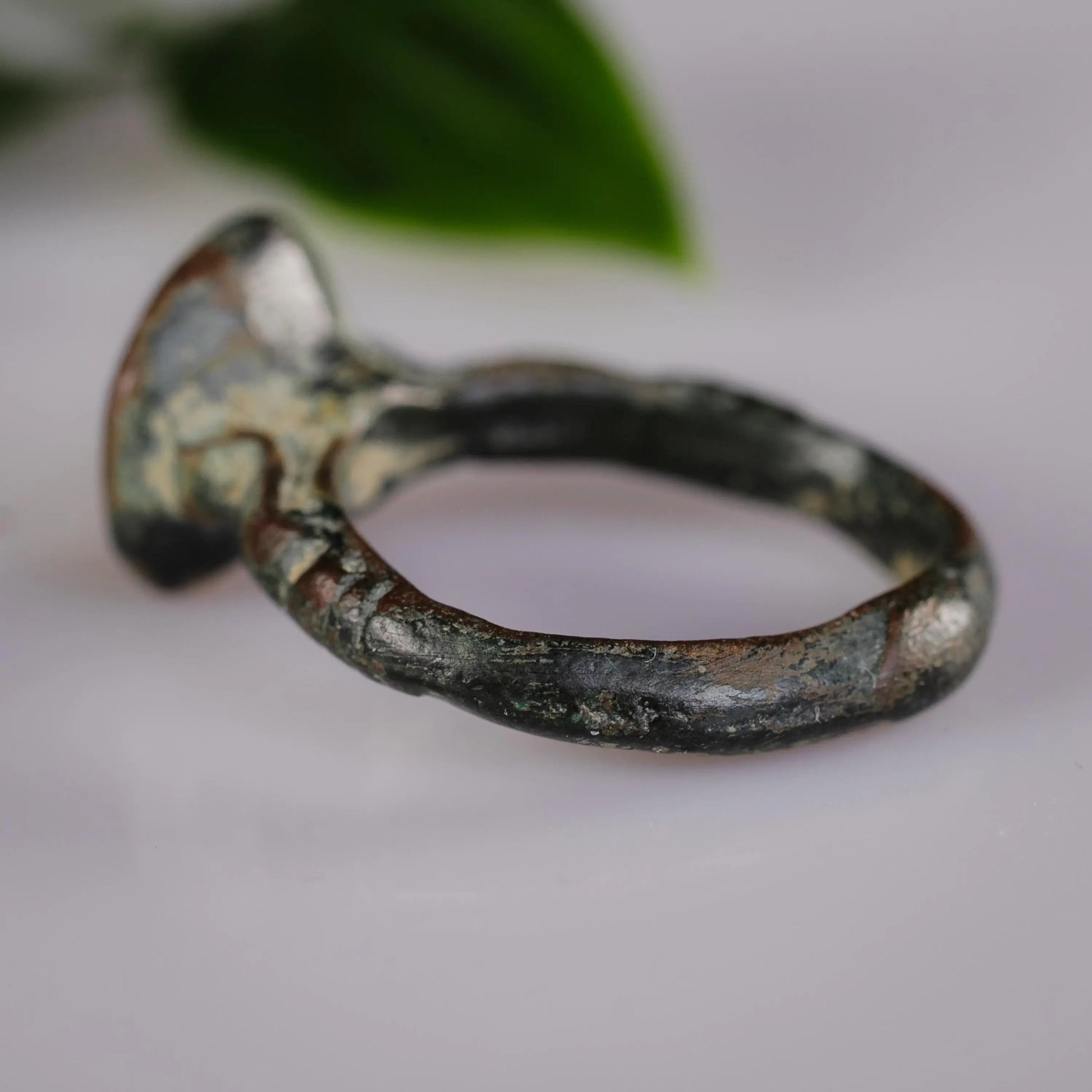 'Transitus' - Late Roman to Early Medieval Bronze Ring (4th–8th C. CE)  EU 59 / US 8.5 Aurora Antiqua