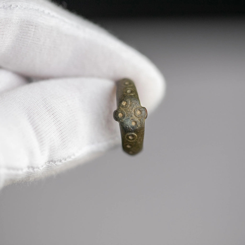 'Constantinus' - Medieval Bronze Ring (12th–14th C. CE)  EU 57 / US 8 Aurora Antiqua