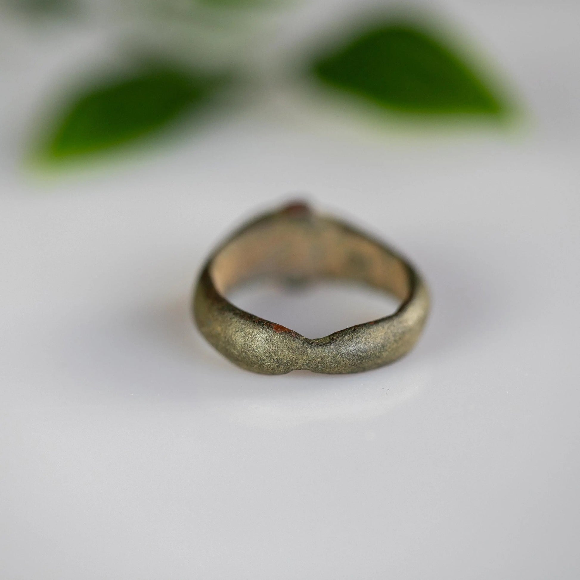 'Constantinus' - Medieval Bronze Ring (12th–14th C. CE)  EU 57 / US 8 Aurora Antiqua