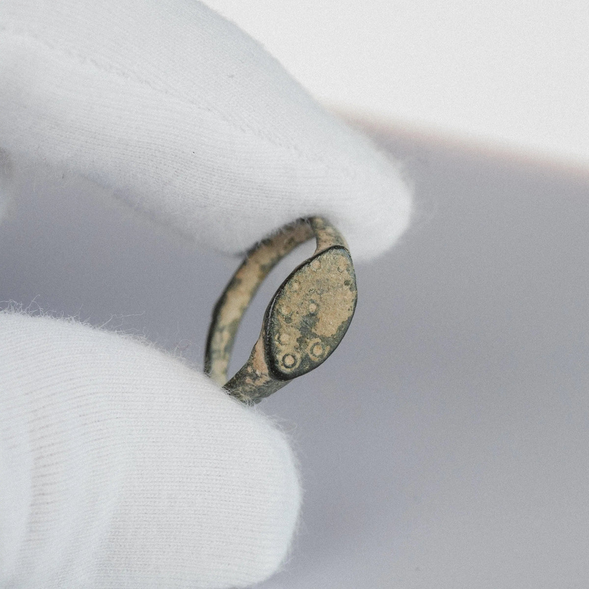 Late Roman Bronze Ring 'Celestia' (4th-6th CE) EU 51/US 5.25