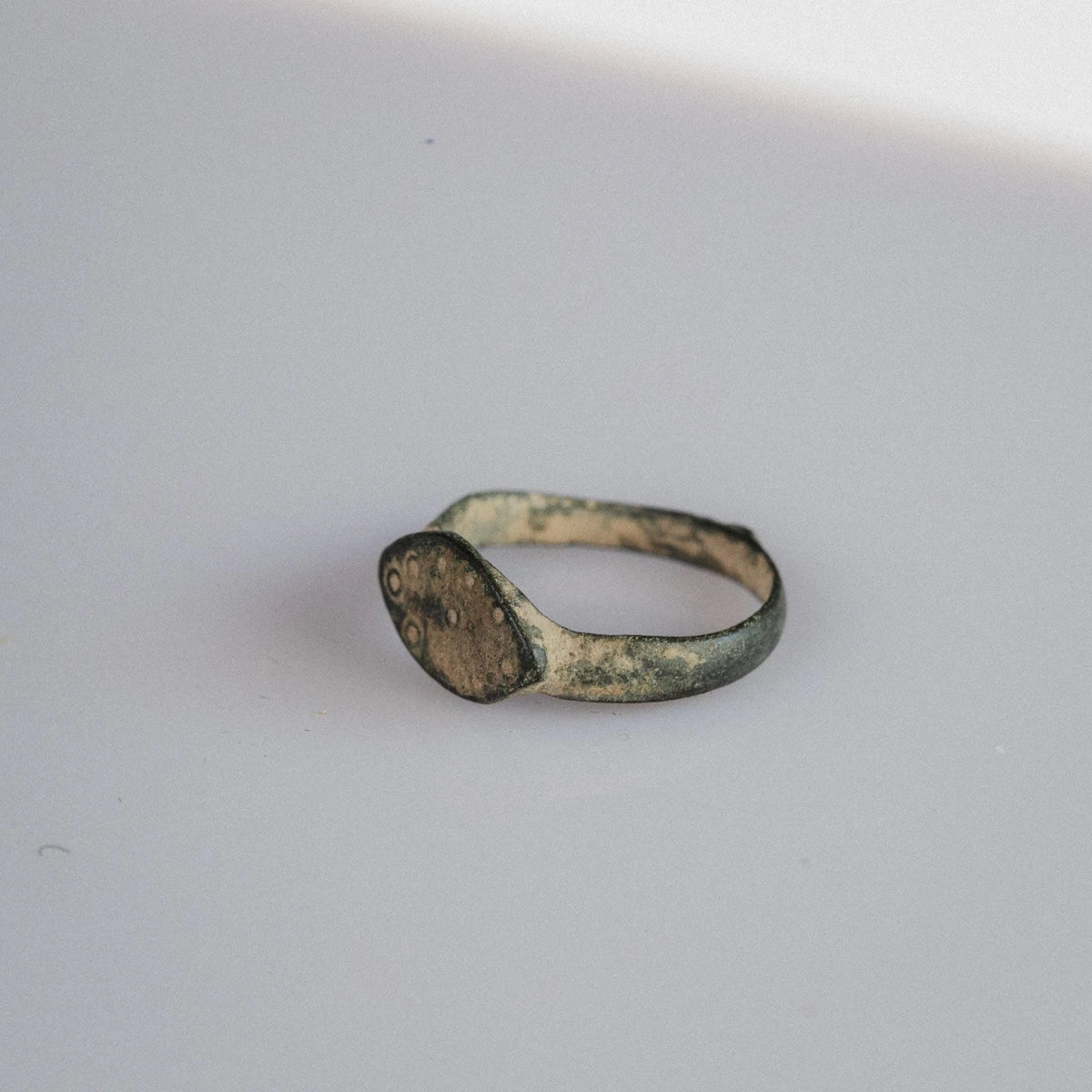 Late Roman Bronze Ring 'Celestia' (4th-6th CE) EU 51/US 5.25