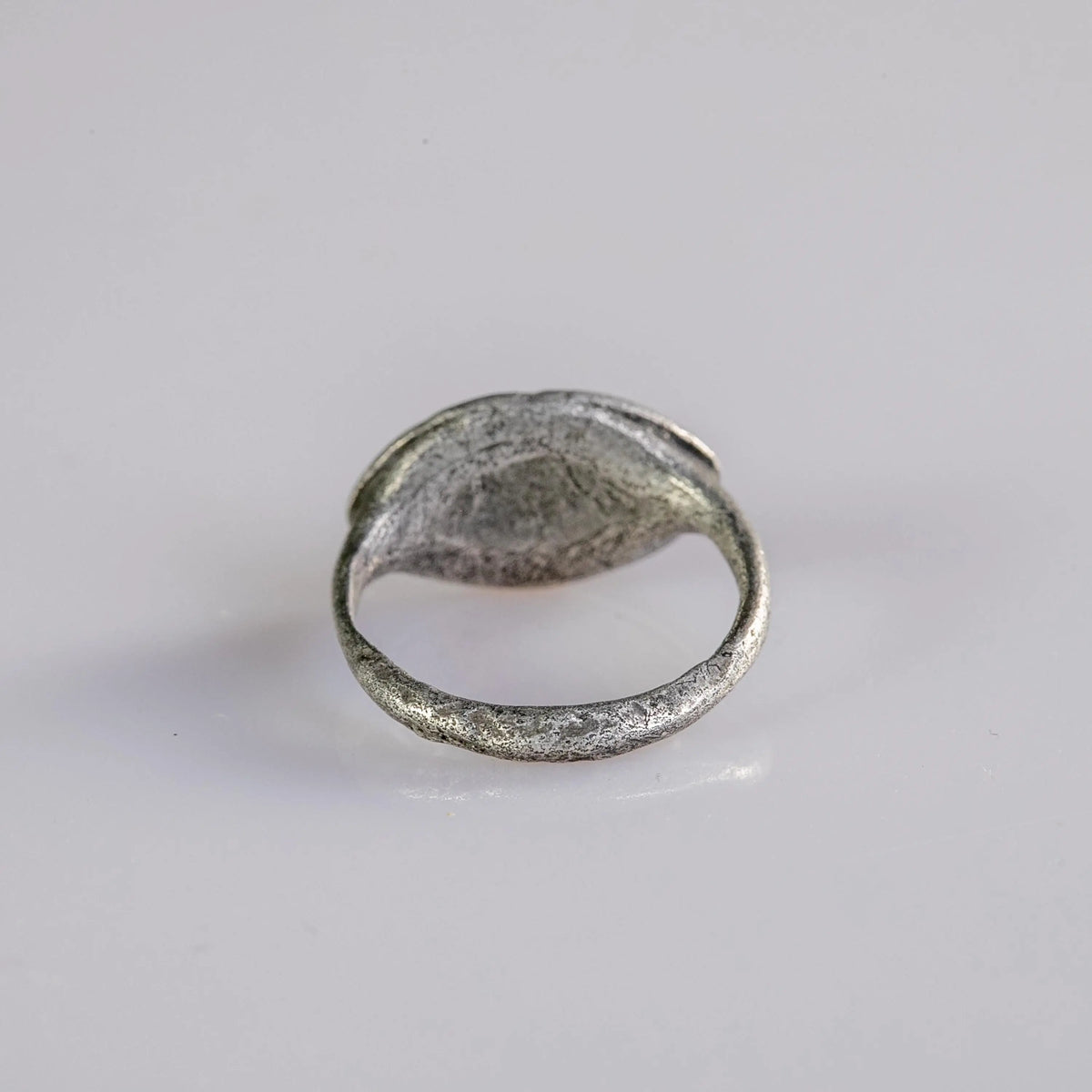 Roman Silver Intaglio Ring 'Diana' (1st-3rd BCE/CE) EU 54/US 7