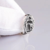 'Diana' - Roman Silver Ring (1st-3rd BCE/CE) EU 54 / US 7 Aurora Antiqua