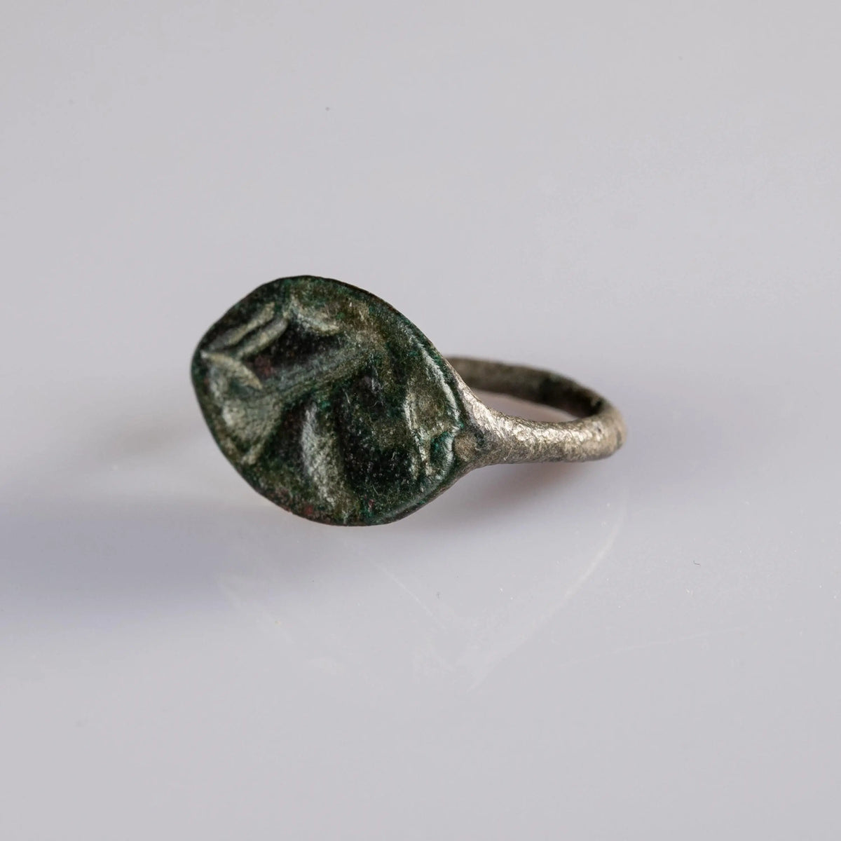 Greek Bronze Ring 'Iphios' (5th c. BCE) EU 60/US 9.5