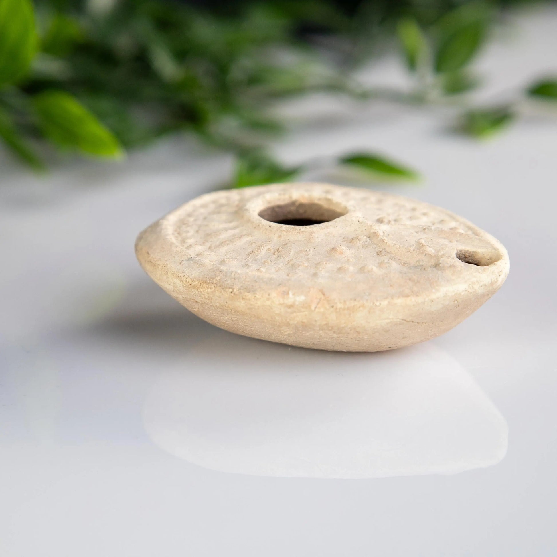 'Ioannes' - Byzantine Terracotta Oil Lamp (6th C. CE) Aurora Antiqua