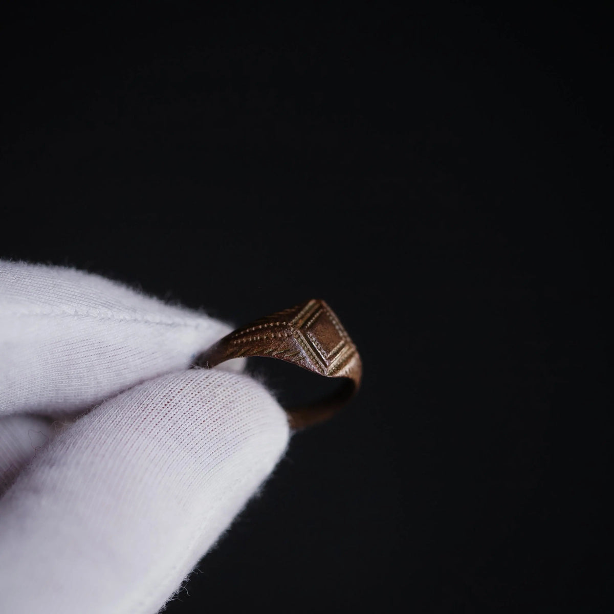 Post-Medieval Bronze Ring 'Octavius' (17th-19th c. CE) EU 60/US 9.5