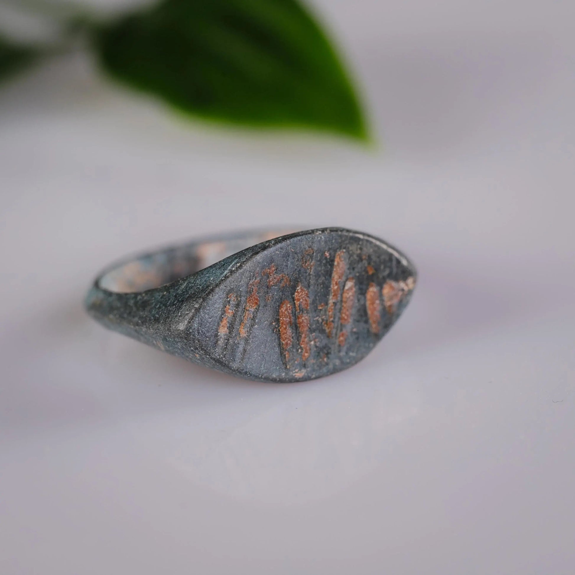 “Navicula” - Roman Bronze Ring (2nd–4th C. CE)  EU 55 / US 7.5 Aurora Antiqua