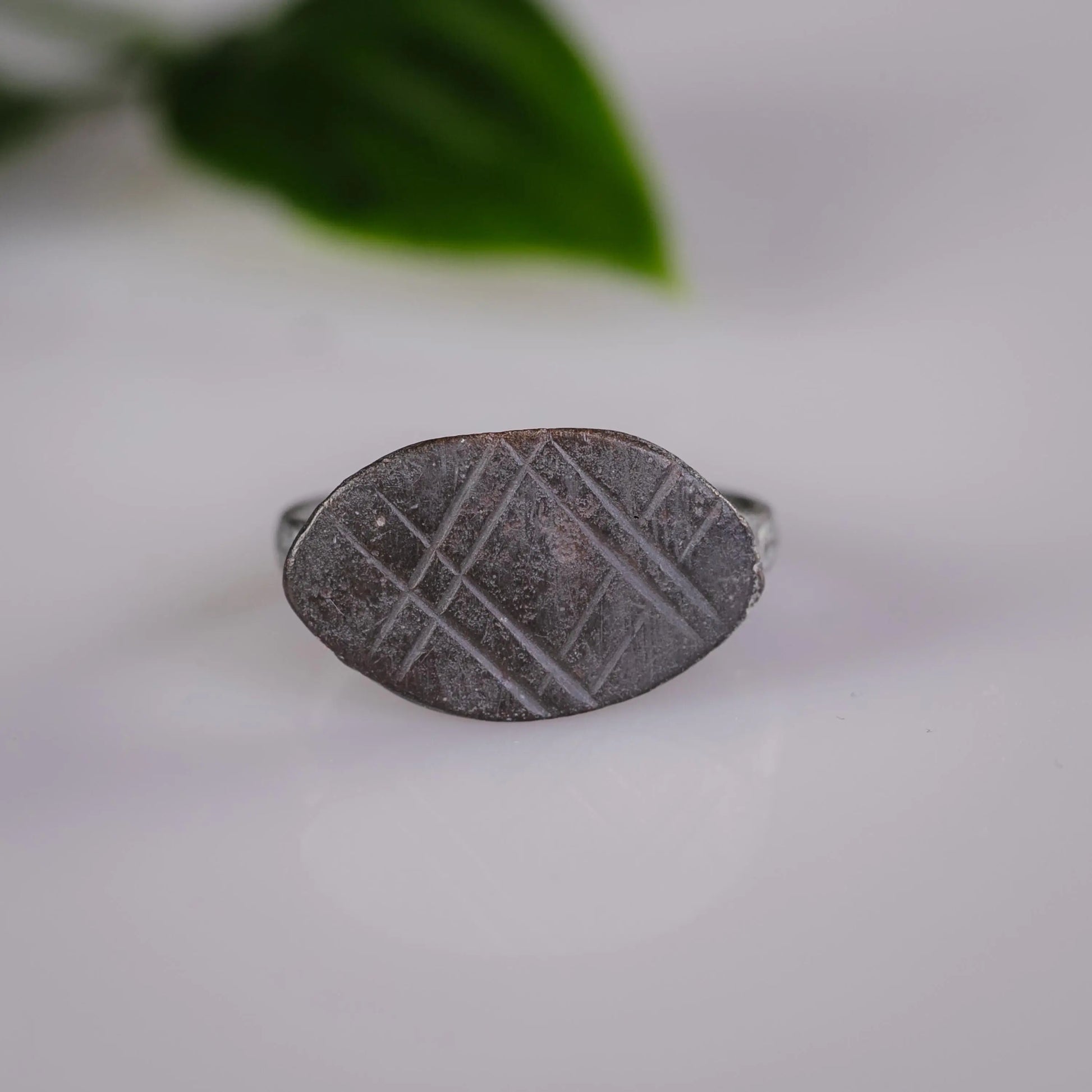 'Rhombus' - Late Roman Bronze Ring (3rd–5th C. CE) EU 47 / US 4 Aurora Antiqua