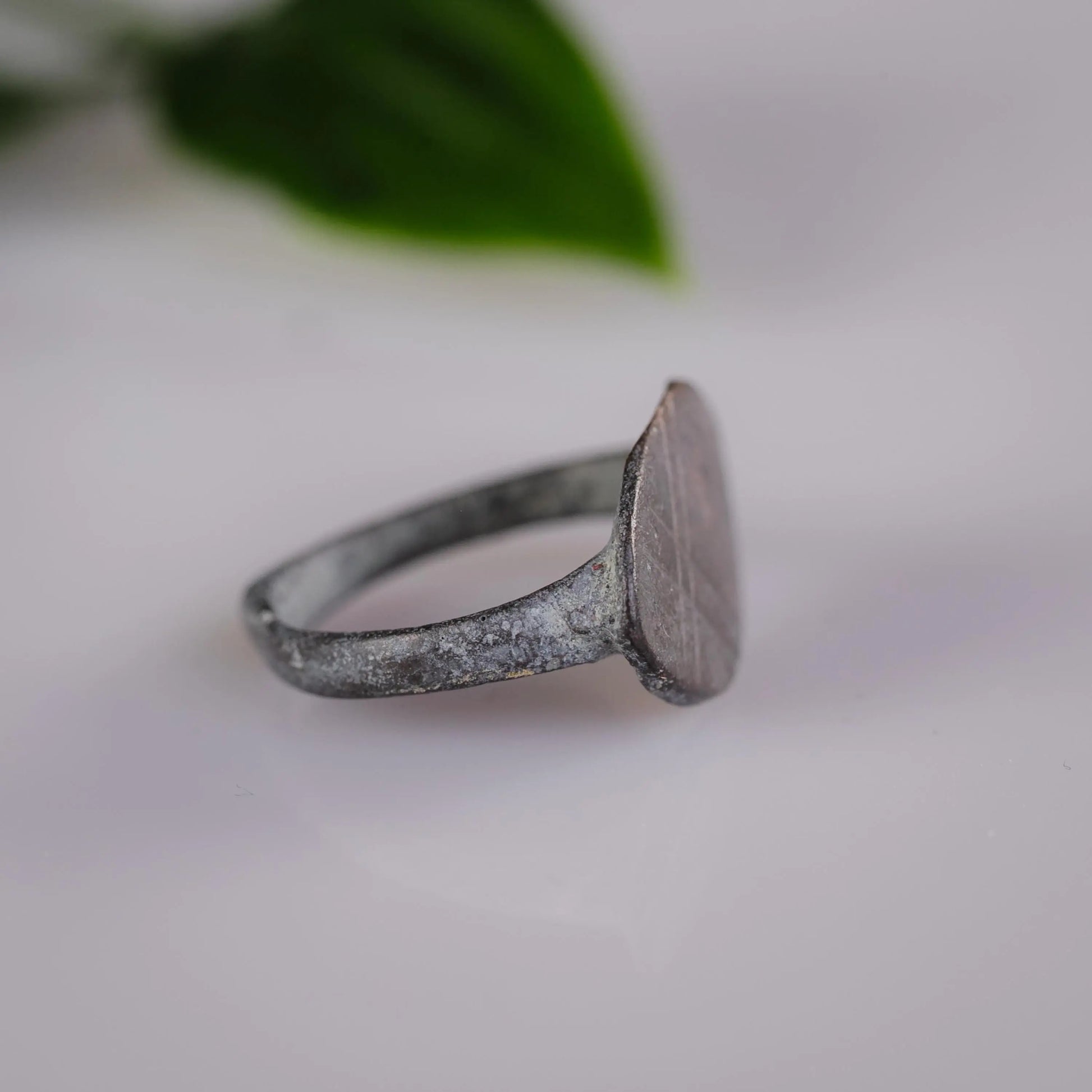 'Rhombus' - Late Roman Bronze Ring (3rd–5th C. CE) EU 47 / US 4 Aurora Antiqua