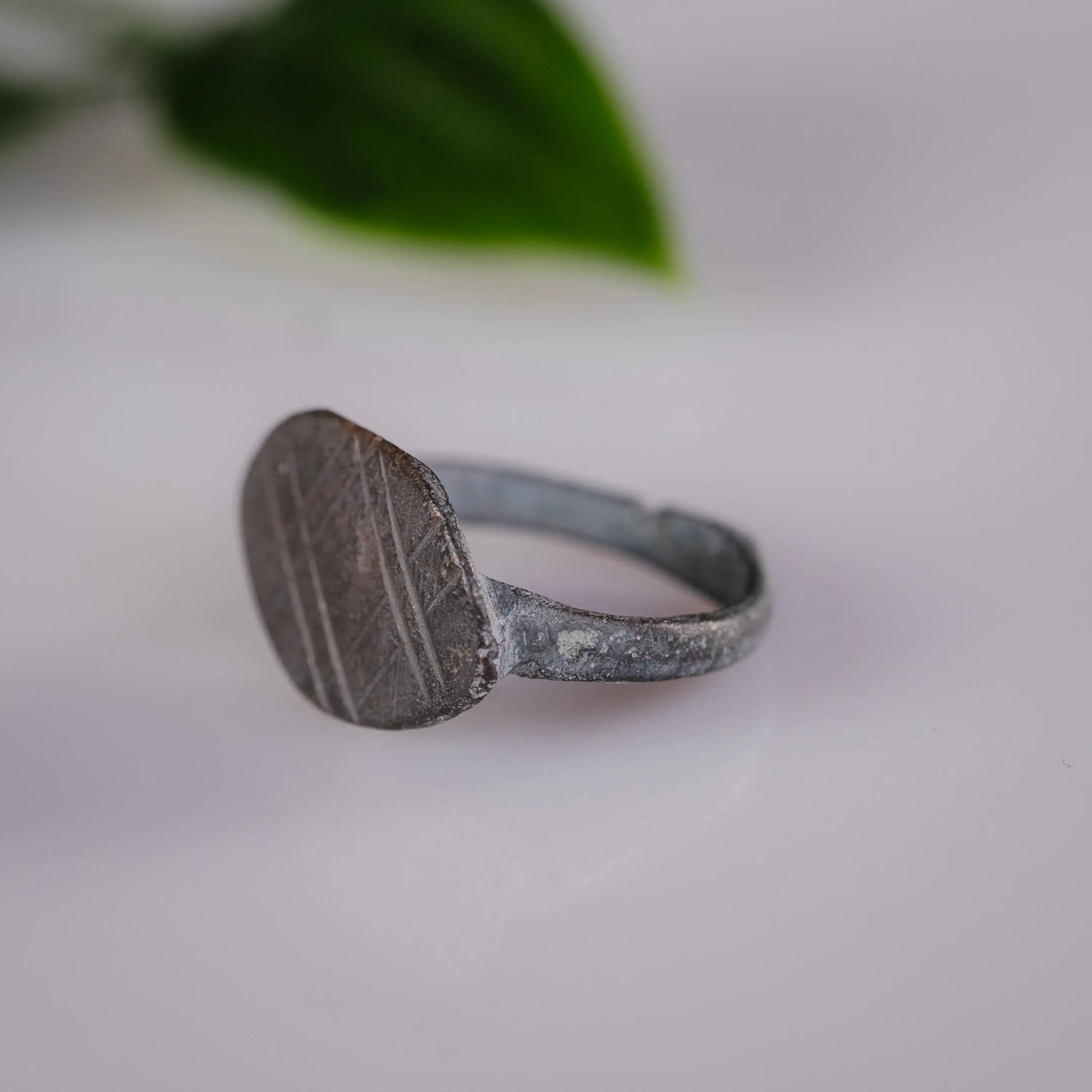 'Rhombus' - Late Roman Bronze Ring (3rd–5th C. CE) EU 47 / US 4 Aurora Antiqua