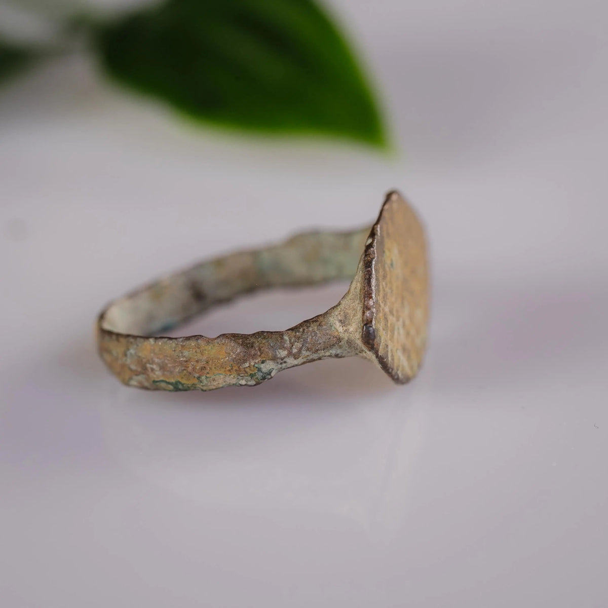 Late Roman Bronze Ring 'Ferreus' (3rd-9th c. CE) EU 53/US 6.5